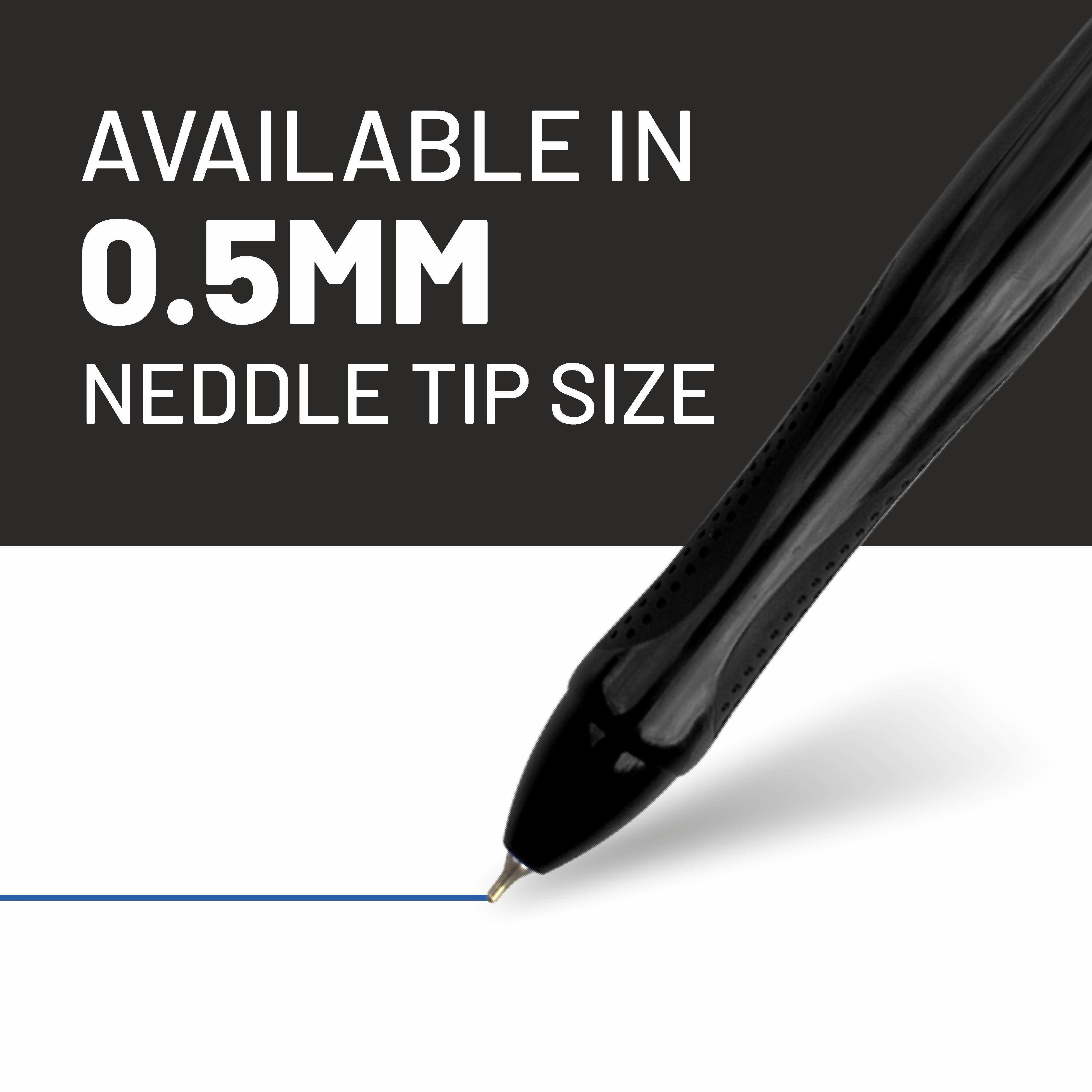 Anupam Snapy Gel Pens, Waterproof Quick Dry Ink, 0.5mm Fine Point Retractable Smooth Writing Pens for Journaling, Writing Gel Pen