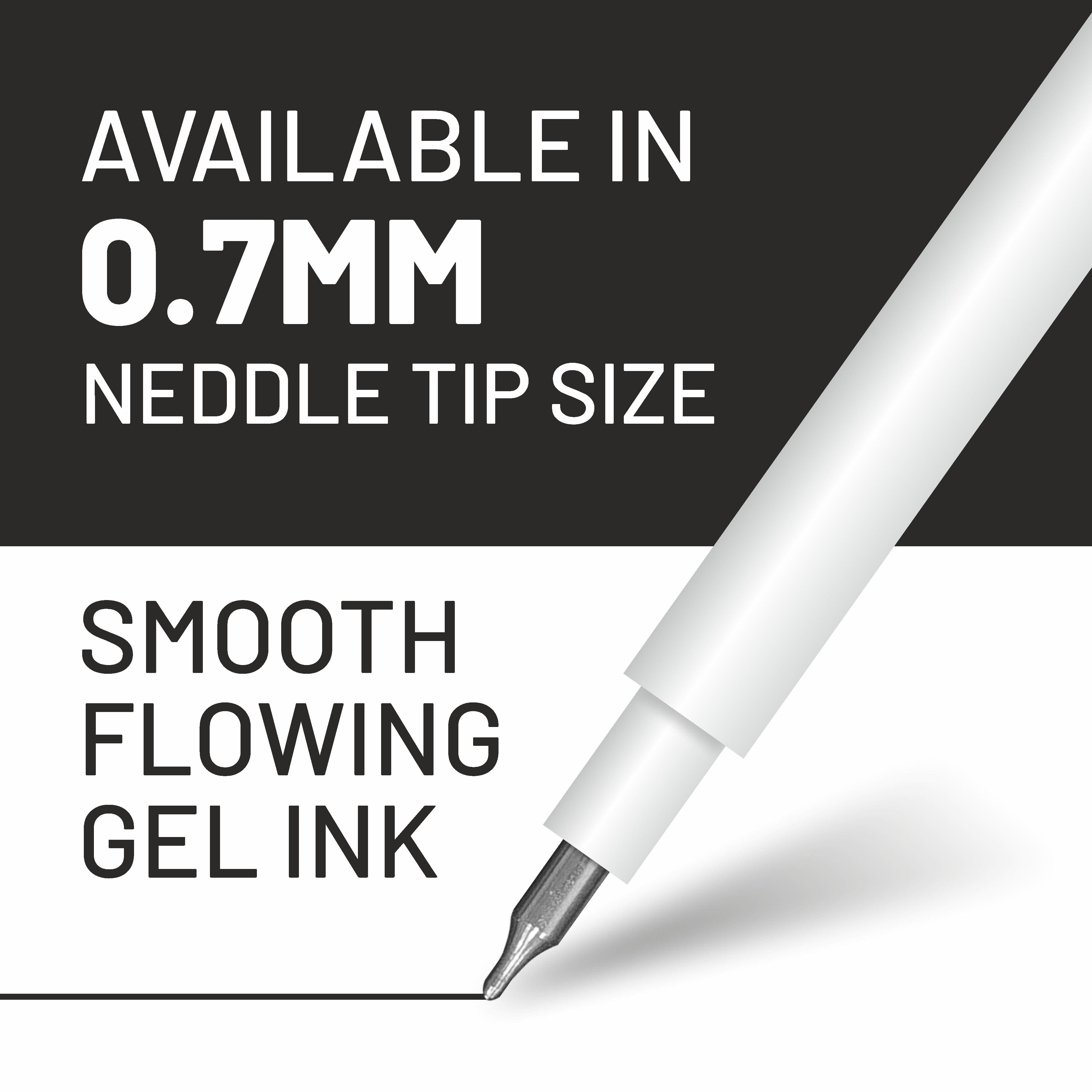Anupam Roller Gel Refill  | Waterproof Smooth Quick-Dry Dark Ink | Replacement Refill for Sylent & Snapy Pen | Perfect for Journaling, Note-Taking | (Pack )