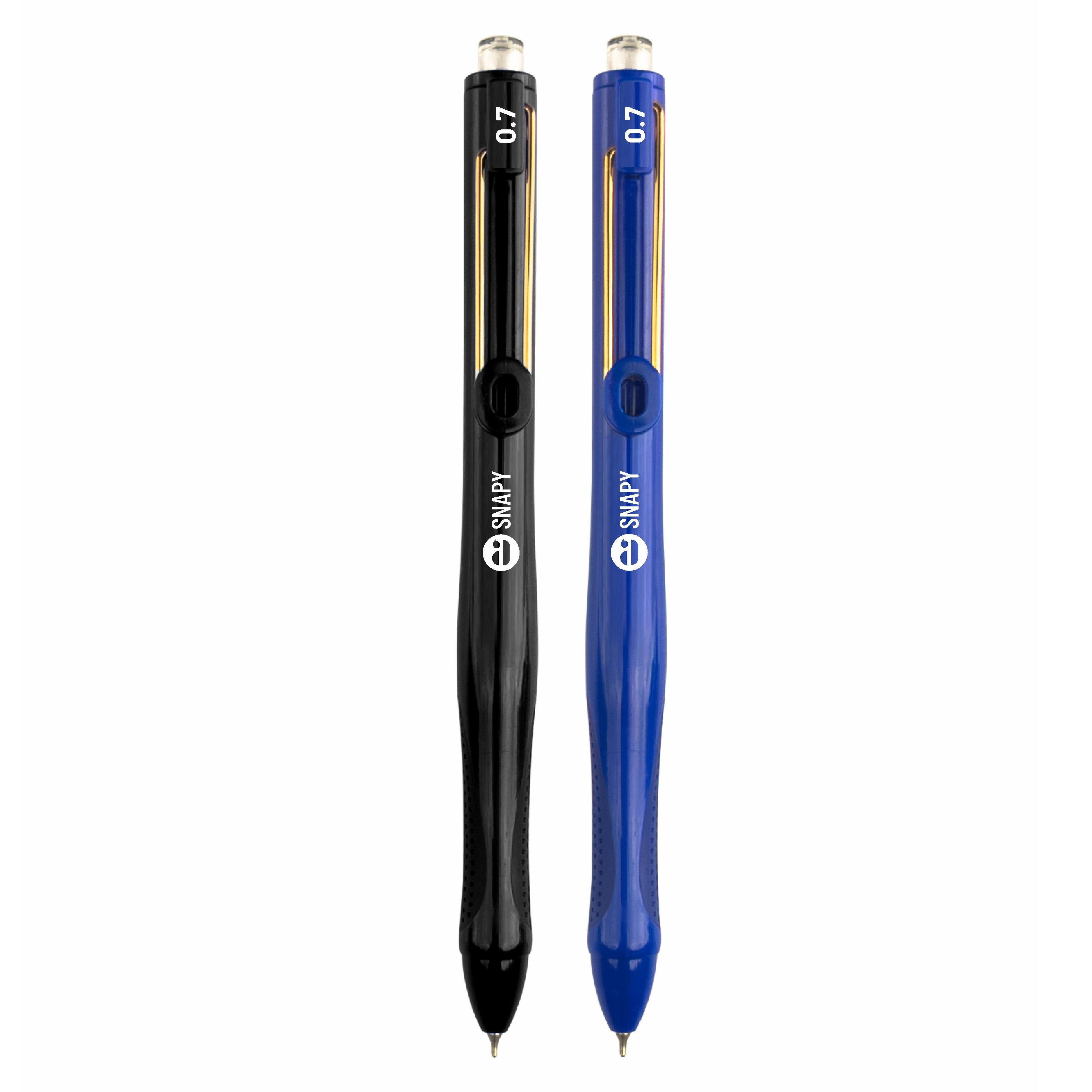 Anupam Snapy Gel Pens, Waterproof Quick Dry Ink, 0.7mm Fine Point Retractable Smooth Writing Pens