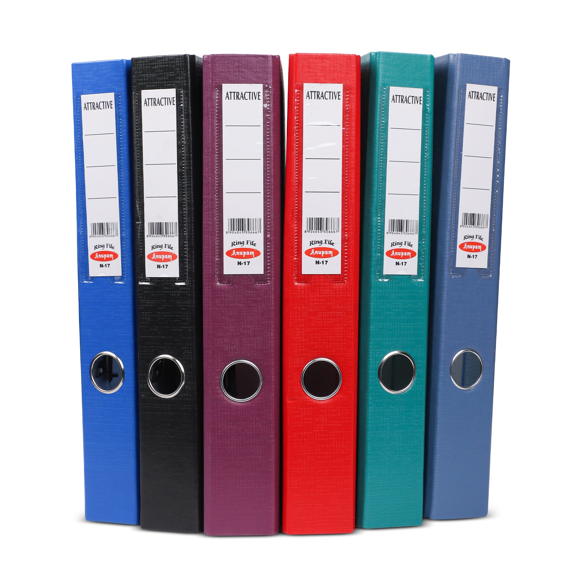 Anupam Attractive Lever File Robust Textured Cover ( Pack of 4 )