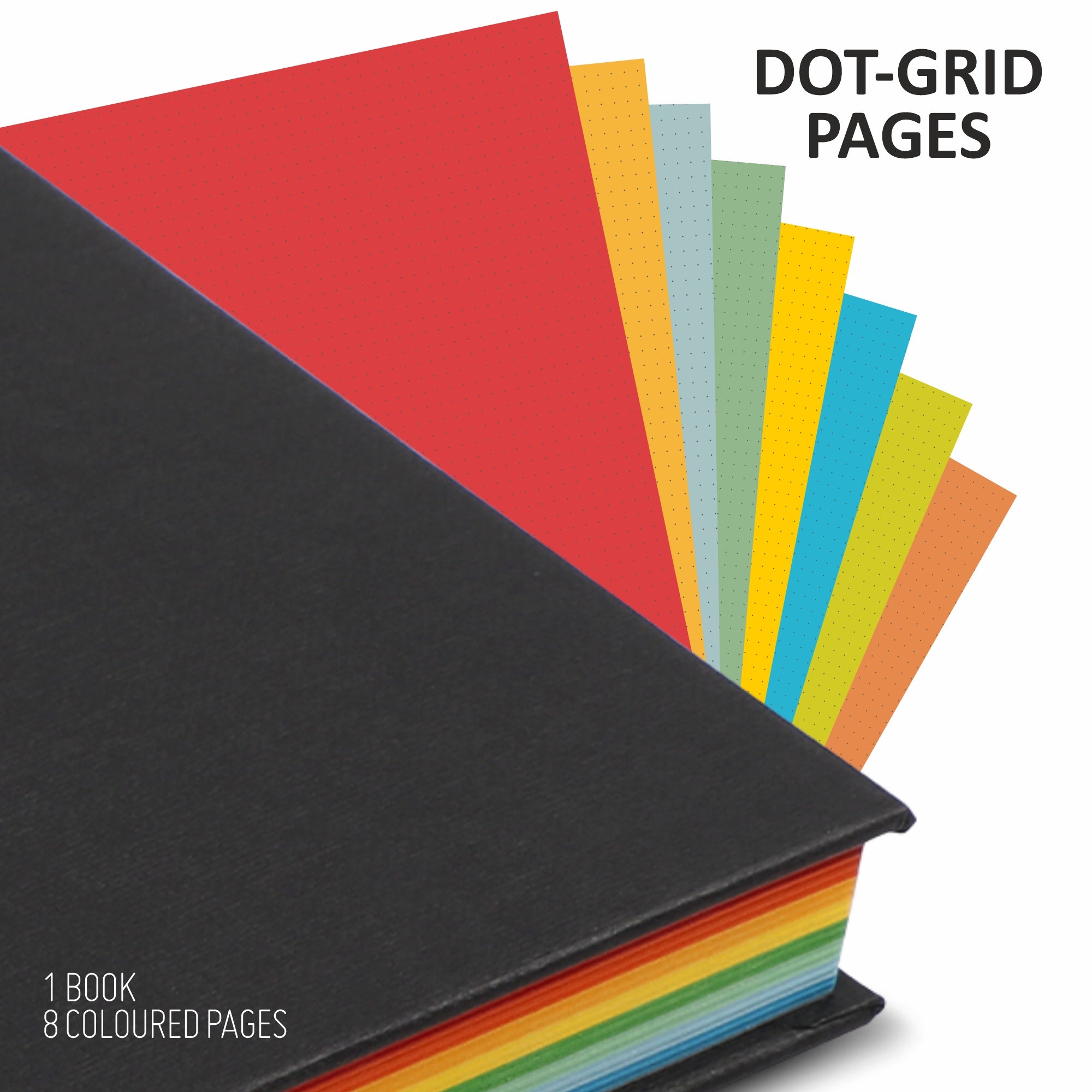 Anupam Vivid Multi Colour Paper-Writing Journal -A5-70 GSM-(256 pages)