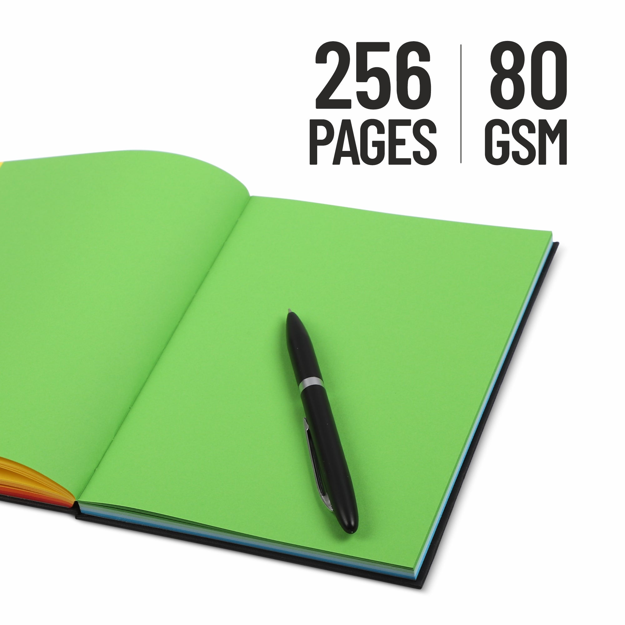 Anupam Vivid Multi Colour Paper-Writing Journal -A5-70 GSM-(256 pages)