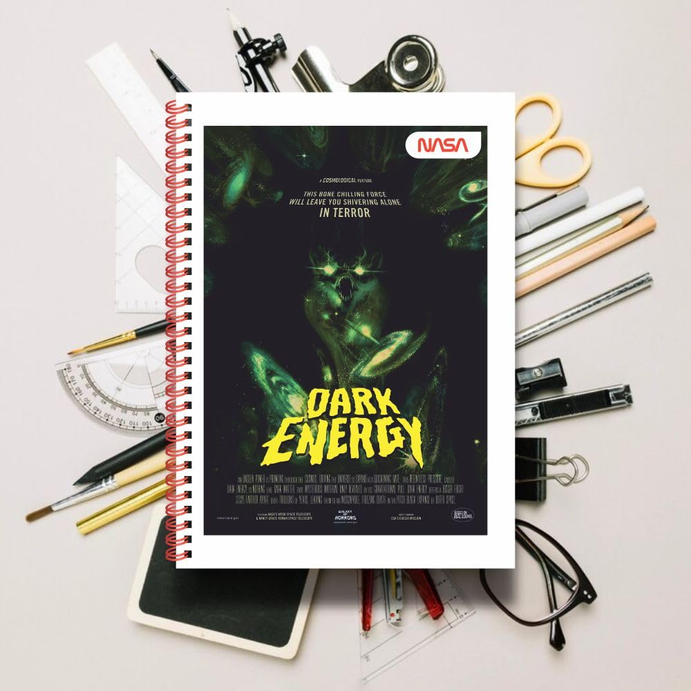 Anupam NASA 1 Subject Notebook A4, 70 GSM, 70 Sheets (140 Pages) College Ruled/Plain Spiral Subject Notebook for Work, School Supplies, Home & Office, Writing Journal