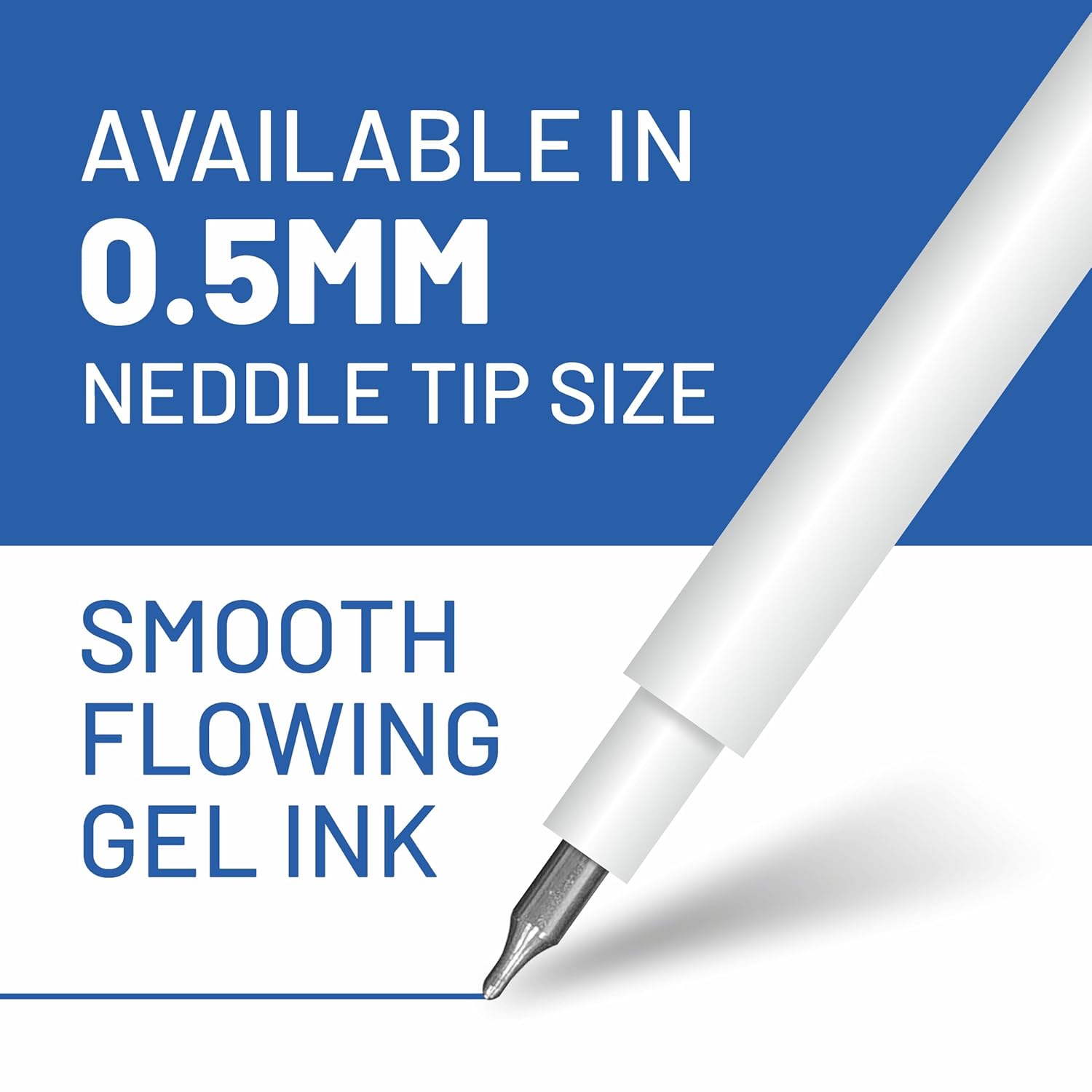 Anupam Roller Gel Refill  | Waterproof Smooth Quick-Dry Dark Ink | Replacement Refill for Sylent & Snapy Pen | Perfect for Journaling, Note-Taking | (Pack )