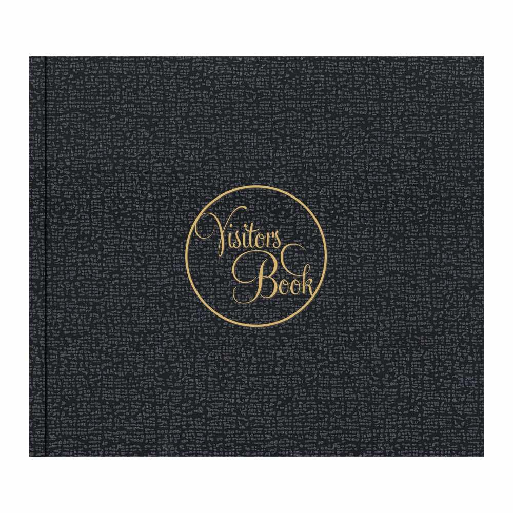 Anupam Visitors Register Book-Hard Bound-3D Acrylic Coated Cover Material-Landscape-Medium Size 22x25cm-80 GSM-192 Pages for Reception-Business