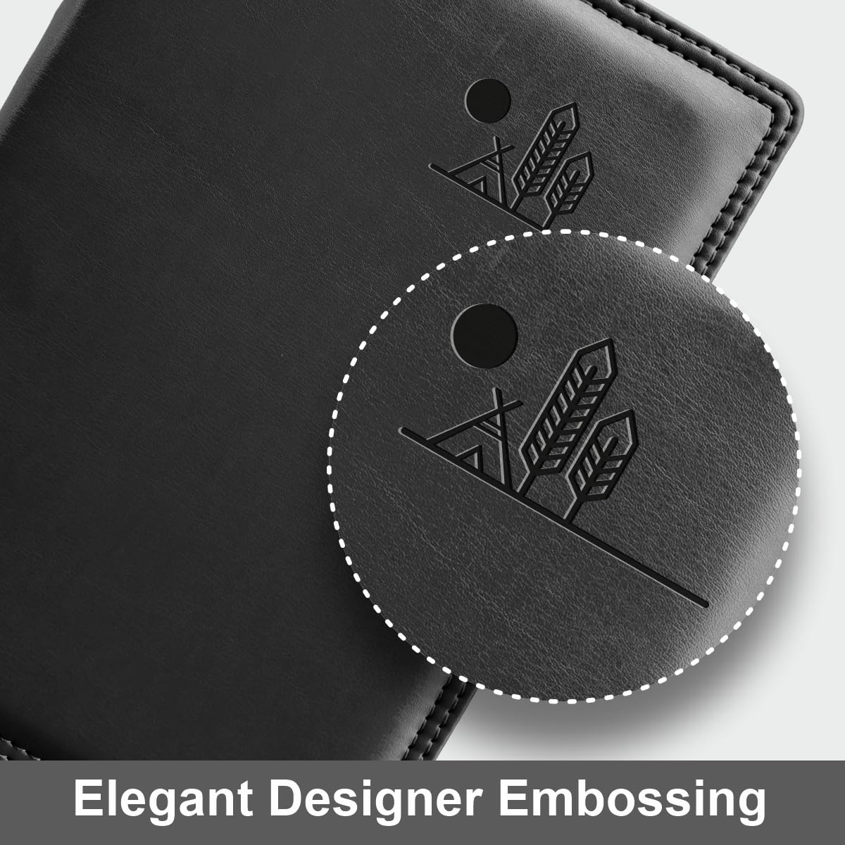 Anupam Nomad A5 Notebooks 192 Pages Double Stitch Fine Leather Textured PU Softcover Notebook with Gold Edges 80gsm Paper Lined Notebook