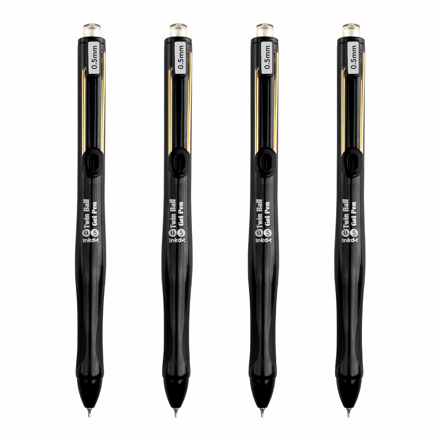 Anupam Snapy Blue Gel Pens, Waterproof Quick Dry BlueInk, 0.5mm Fine Point Retractable Smooth Writing Pens for Journaling, Writing Gel Pen