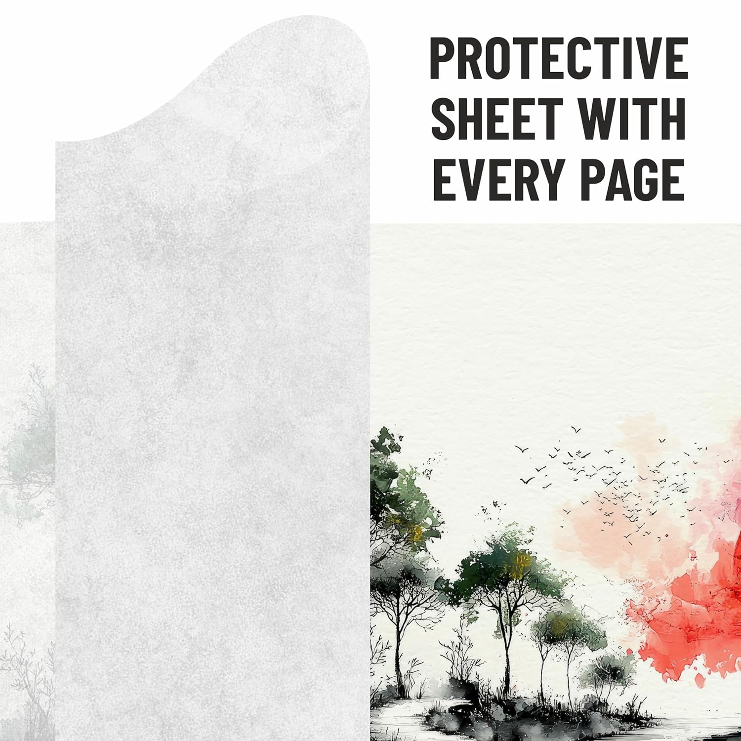 Anupam Pro Sketcher Drawing Book with Butter Paper Pages Size Spiral-Bound Sketchpad 200 GSM for Artists, Kids & Professionals (25 Sheets, 50 Pages)