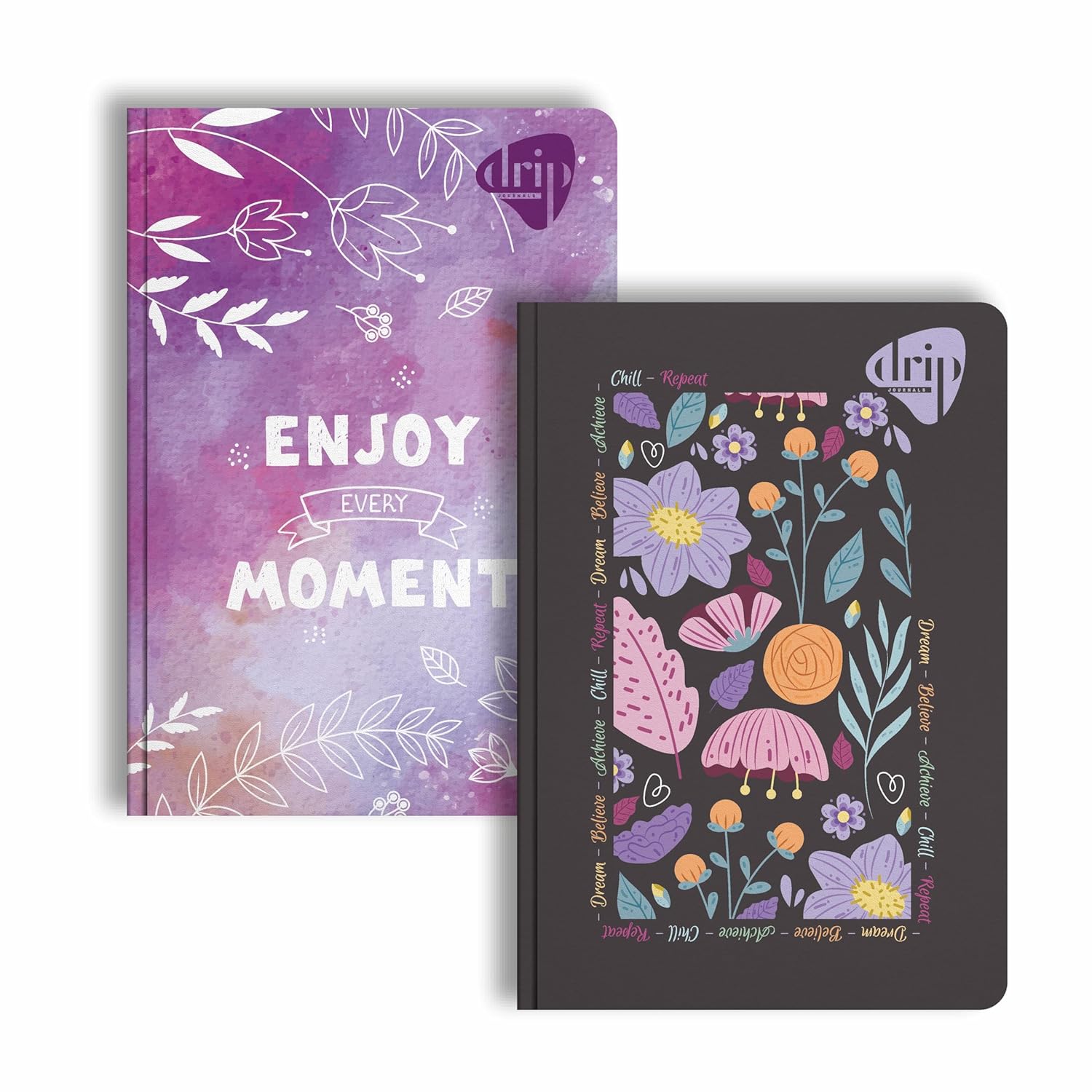 Anupam Drip Journal 160 Pages, 80 GSM Ruled Paper | Vibrant Colour Designer Inside Pages | Soft Bound Aesthetic Cover | A5 Size for Journaling, Notes &amp; Planning&nbsp;