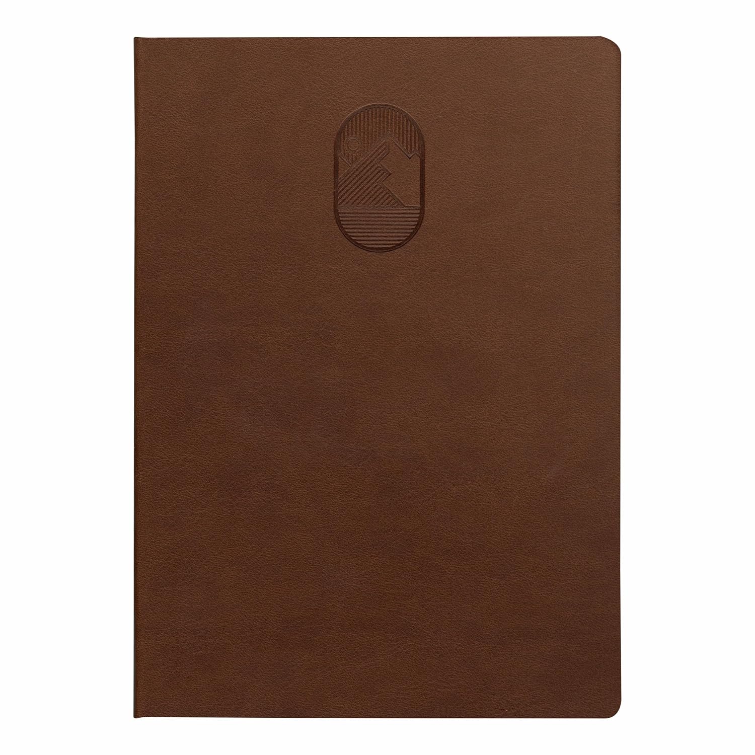 Anupam Hexy A5 Plain Notebook 192 Pages, 80 GSM Plain Journal Leather Textured PU  Cover , Office Notebook - for journaling, writing, Note Taking, Diary