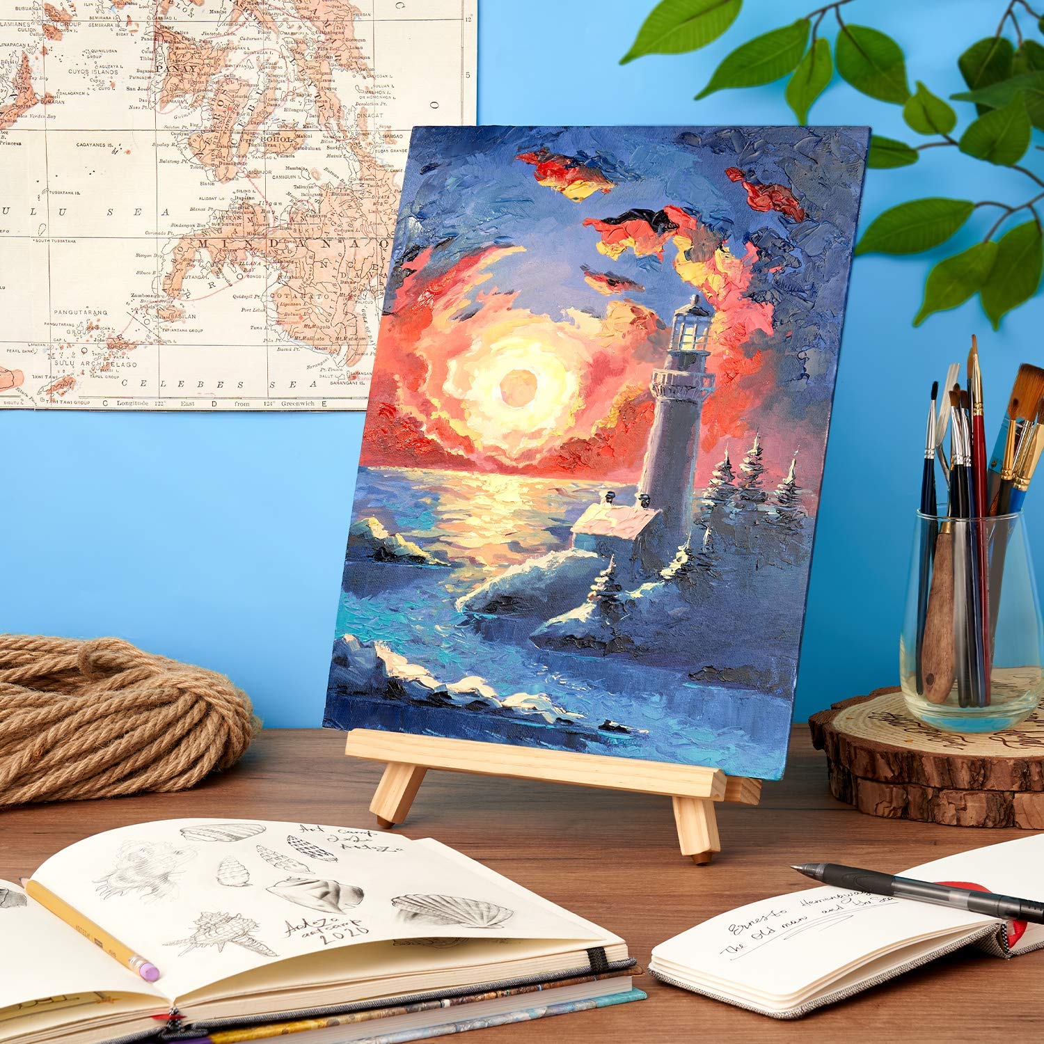 ARTEZA Oil Paint, Set of 24 Colors/Tubes (24x12ml/0.4oz) with Storage Box, Rich Pigments, Vibrant, Non Toxic Paints