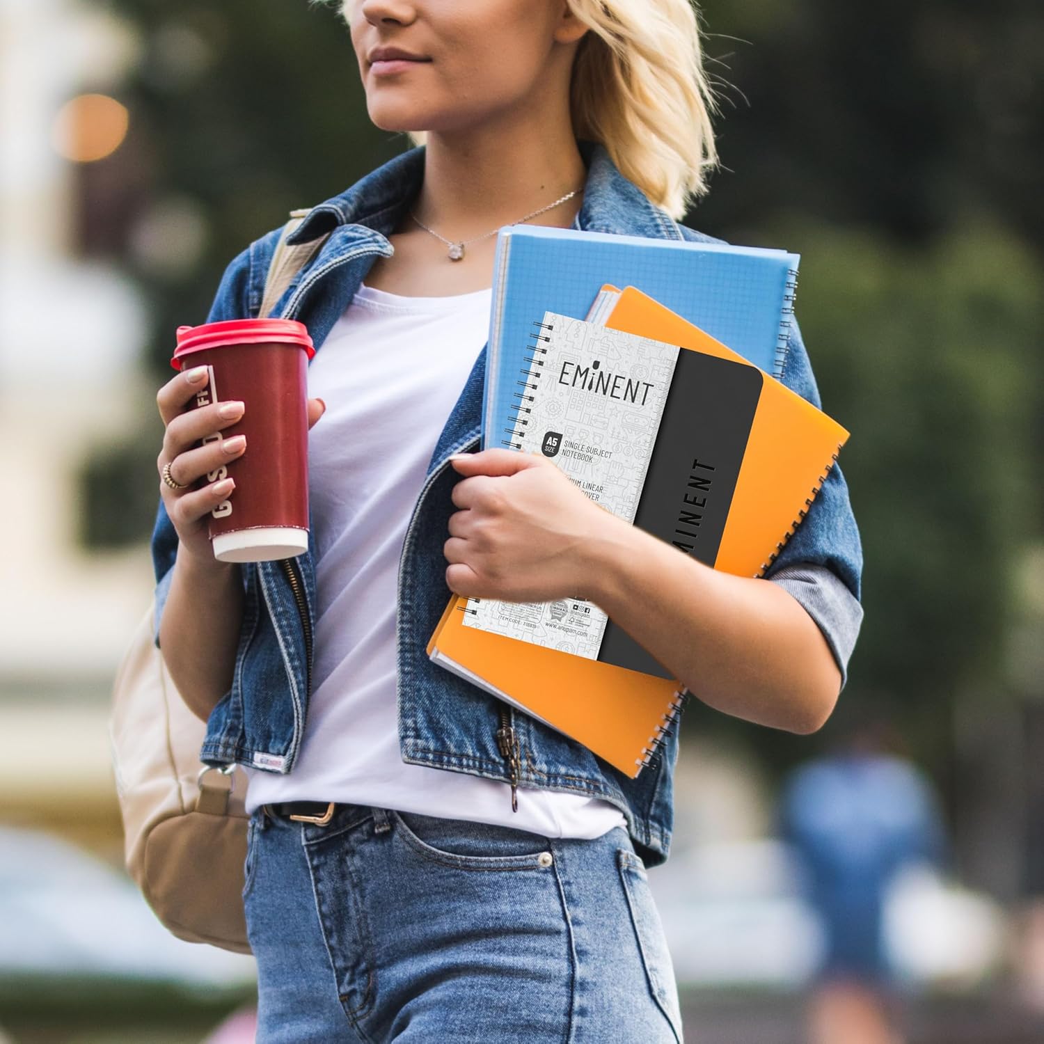 Anupam Eminent Multi-Subject Spiral Notebook–College Ruled with Pocket-Movable Dividers-Premium Cover-70GSM