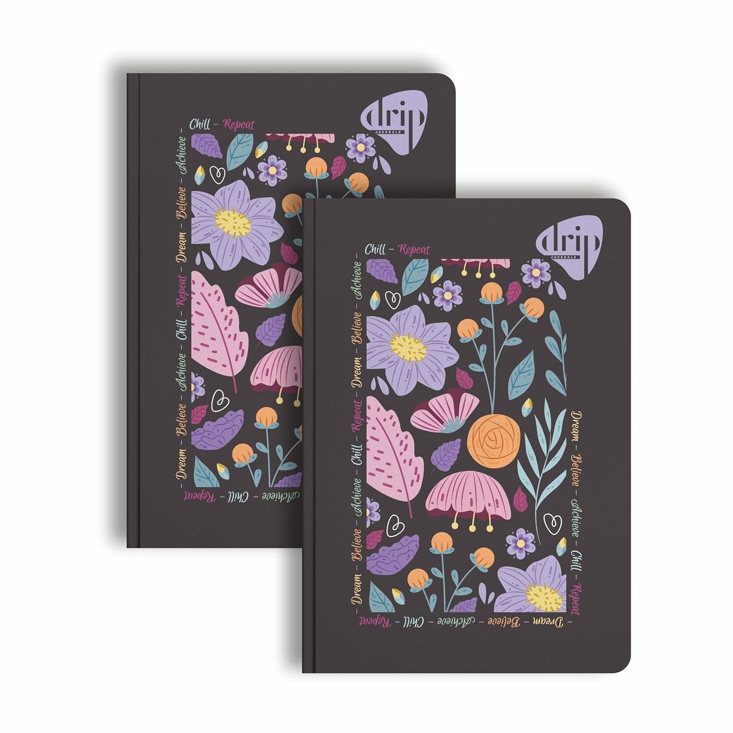 Anupam Drip Journal 160 Pages, 80 GSM Ruled Paper | Vibrant Colour Designer Inside Pages | Soft Bound Aesthetic Cover | A5 Size for Journaling, Notes &amp; Planning&nbsp;