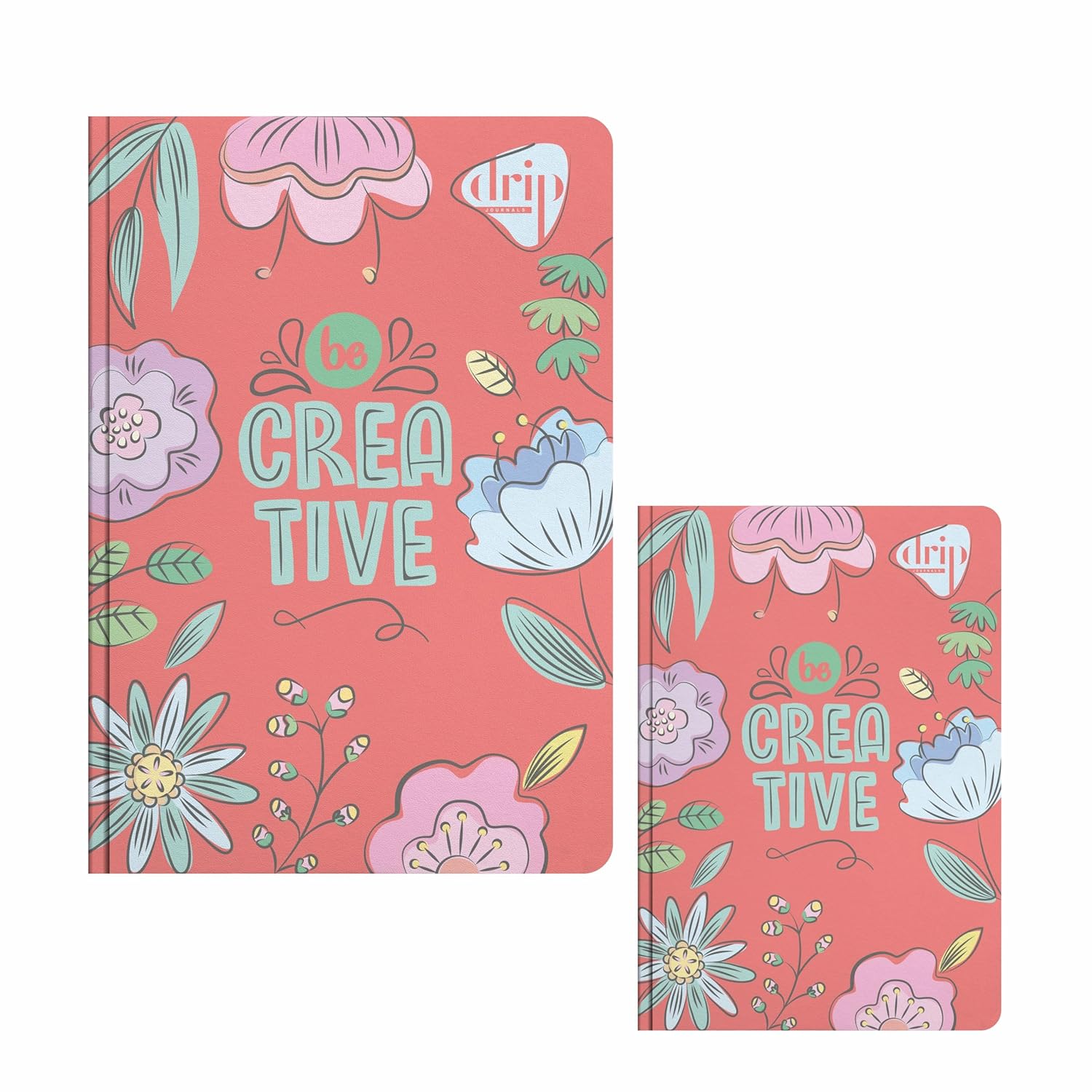 Anupam Drip Journal 160 Pages, 80 GSM Ruled Paper A5 & A6 Size | Colour Designer Inside Pages | Soft Bound Aesthetic Cover for Journaling Notes & Planning