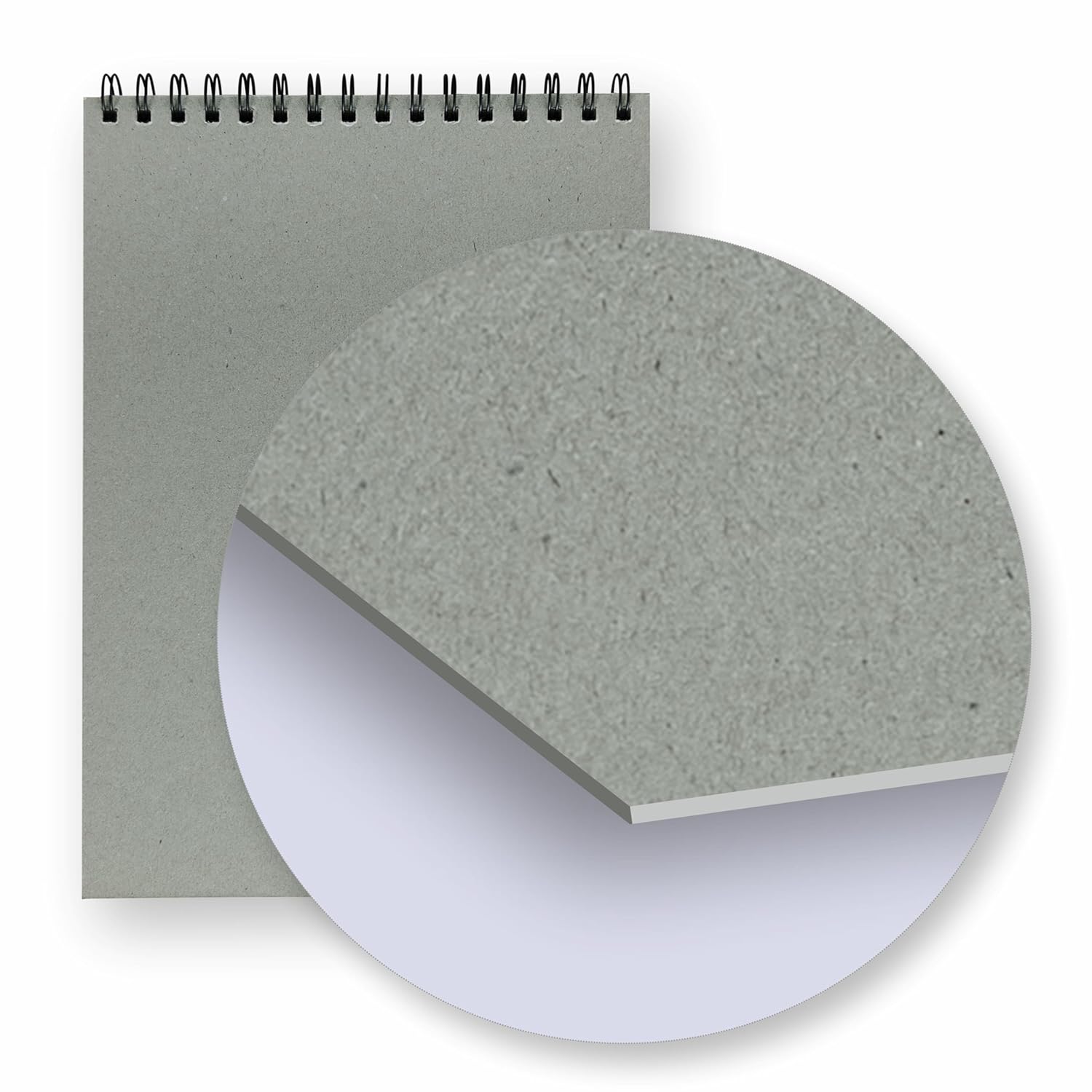 Anupam Pro Sketcher Drawing Book with Butter Paper Pages Size Spiral-Bound Sketchpad 200 GSM for Artists, Kids & Professionals (25 Sheets, 50 Pages)