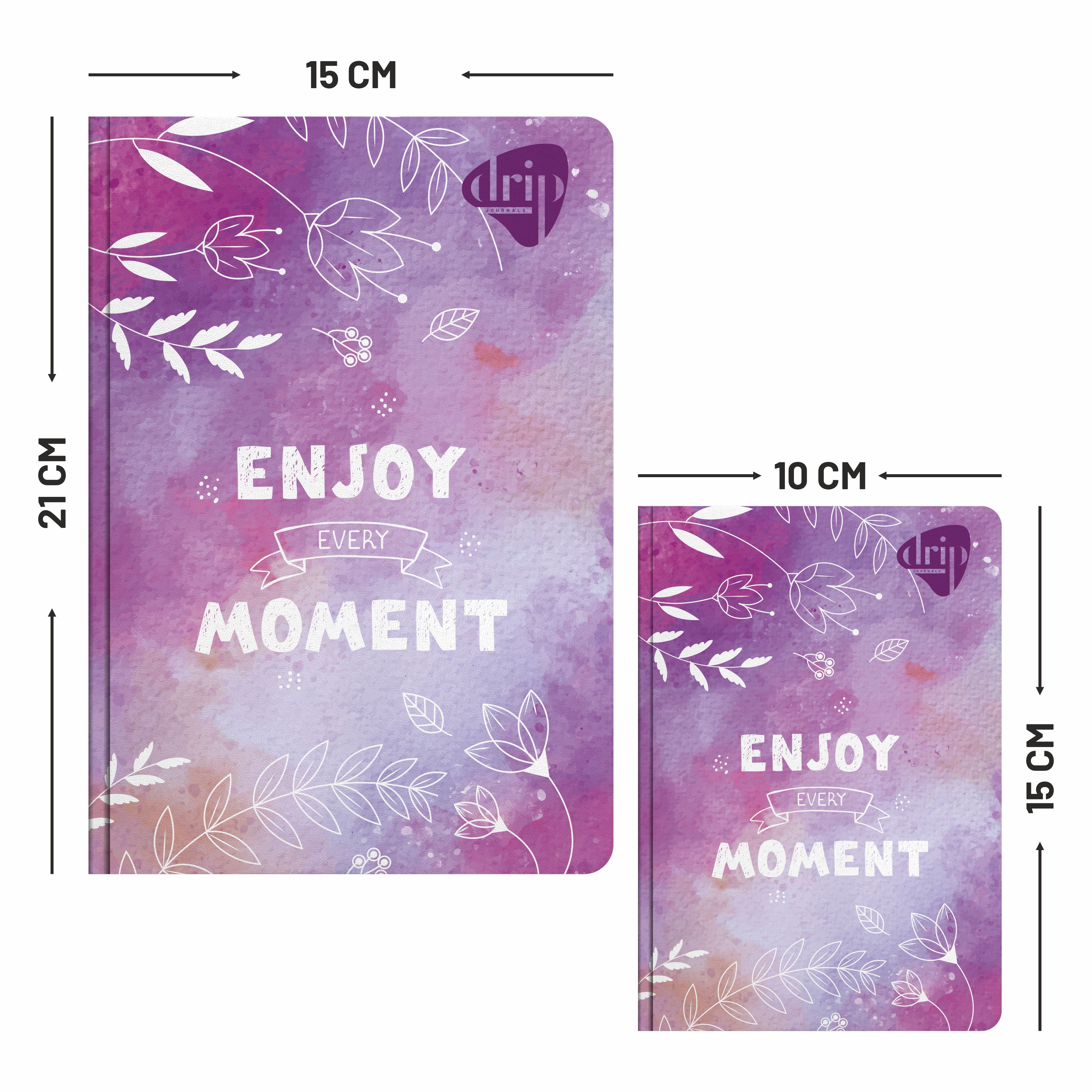 Anupam Drip Journal 160 Pages, 80 GSM Ruled Paper A5 & A6 Size | Colour Designer Inside Pages | Soft Bound Aesthetic Cover for Journaling Notes & Planning