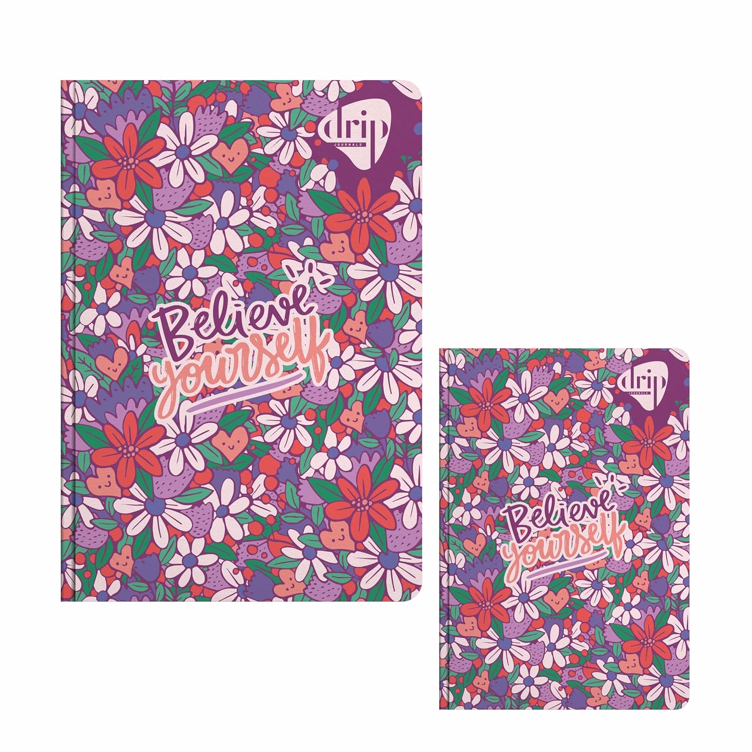 Anupam Drip Journal 160 Pages, 80 GSM Ruled Paper A5 & A6 Size | Colour Designer Inside Pages | Soft Bound Aesthetic Cover for Journaling Notes & Planning