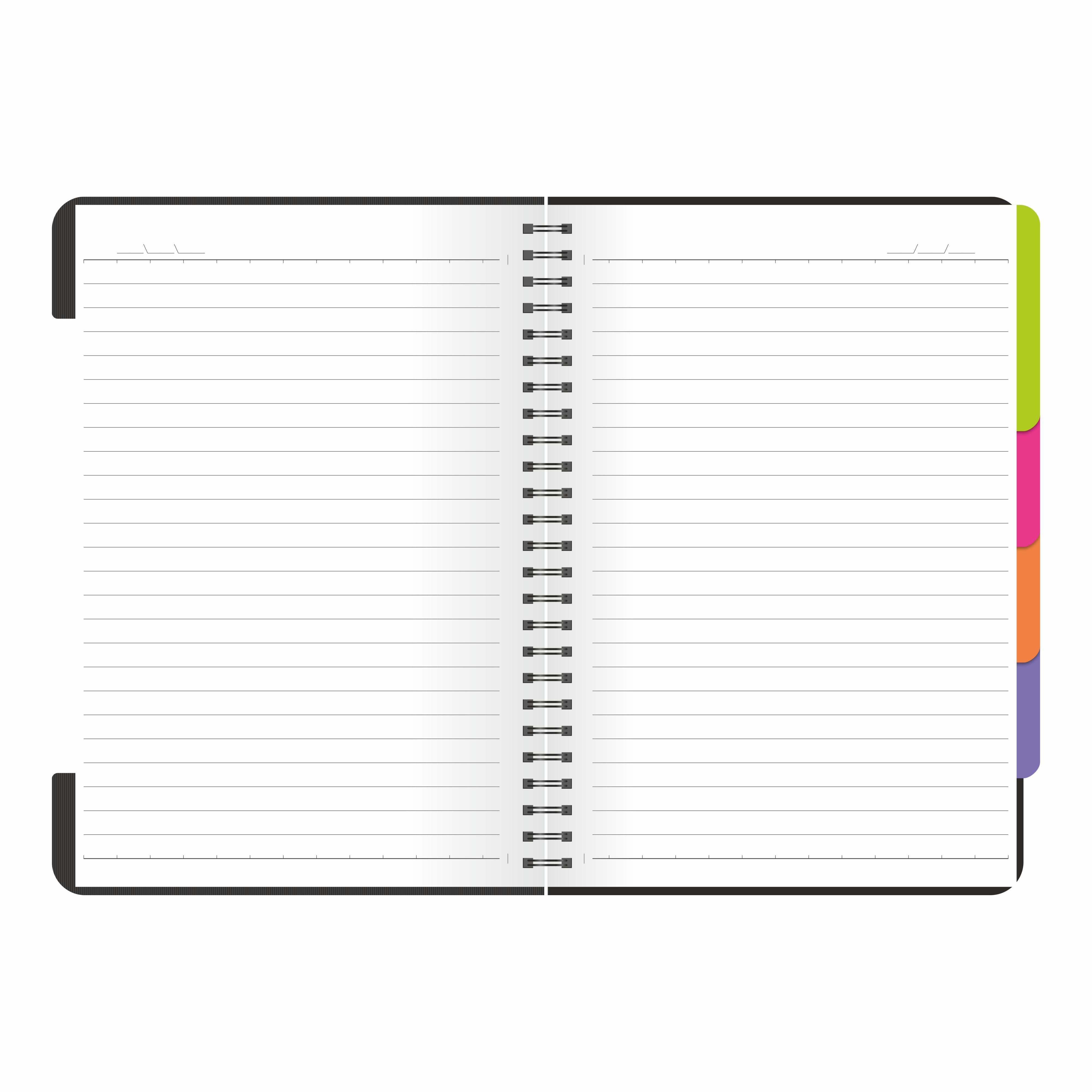 Anupam Eminent Multi-Subject Spiral Notebook–College Ruled with Pocket-Movable Dividers-Premium Cover-70GSM