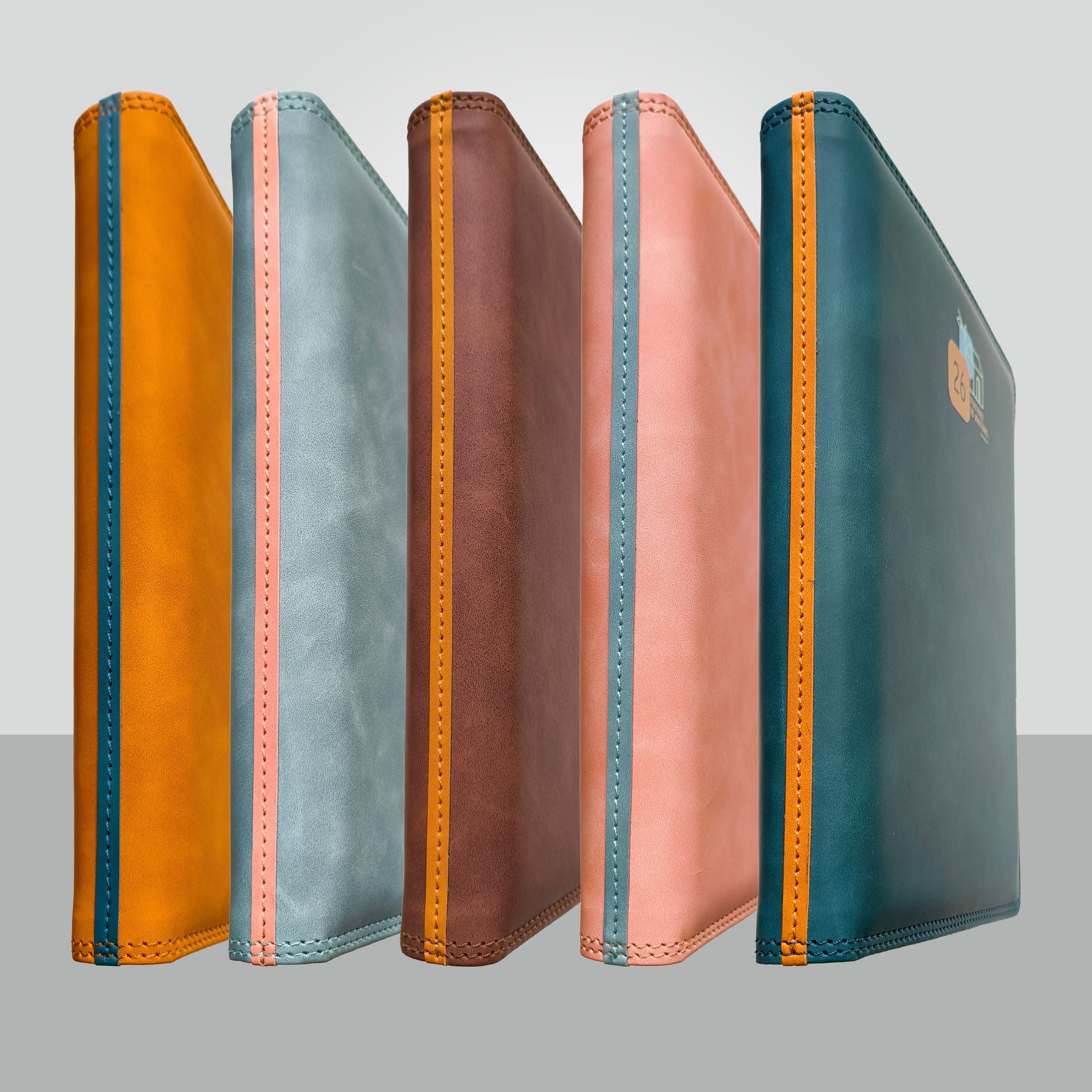 Anupam Accent 2026 Diary with Dated 2026 Daily Planner 80 GSM Full Page Per Day with Monthly Calendar, New Year Diary 2026, 365 Days Suede Textured Pu Cover Daily Diary