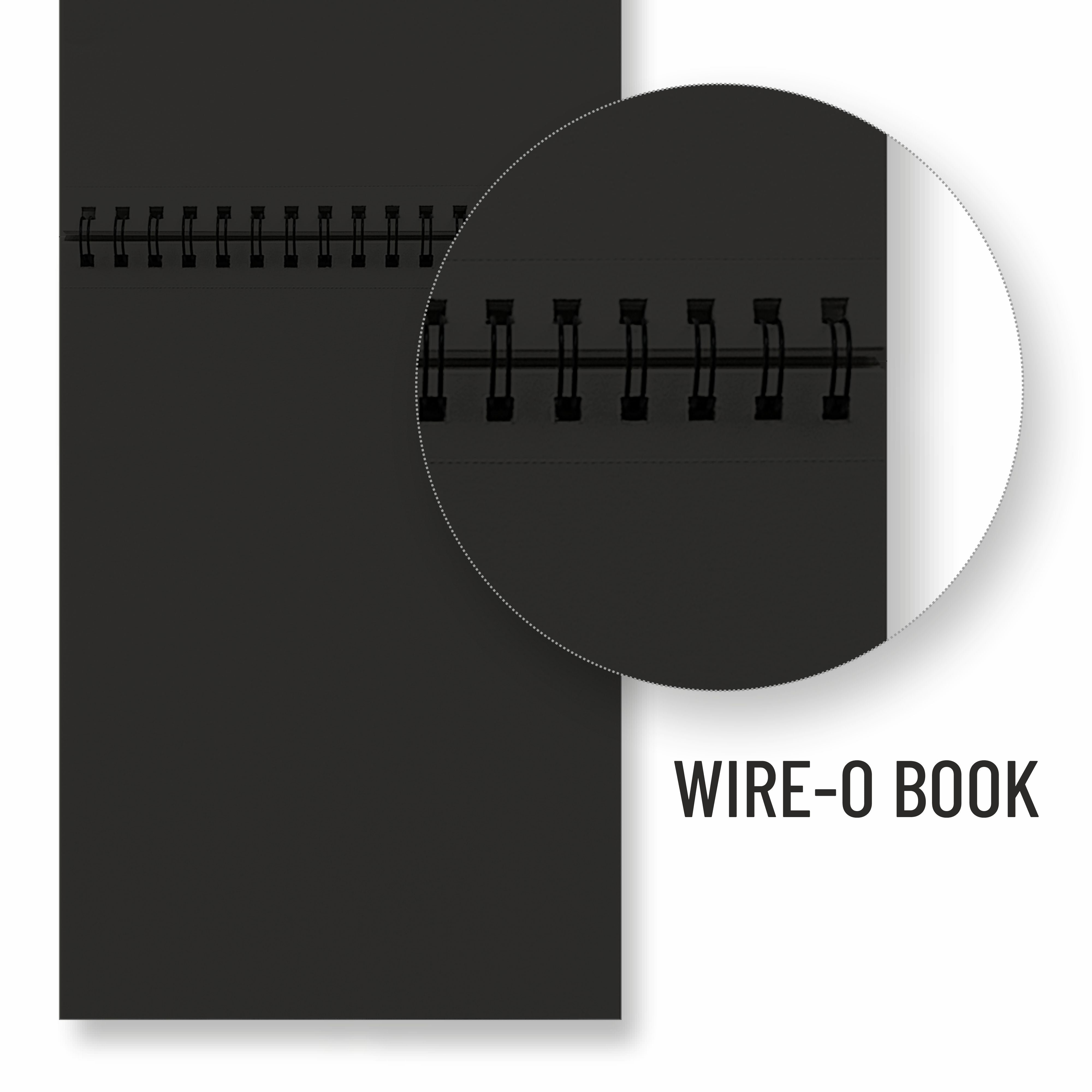 Anupam Ash Black Toned Sketchbook-Cartridge Paper-Soft cover WireO Bound-180GSM