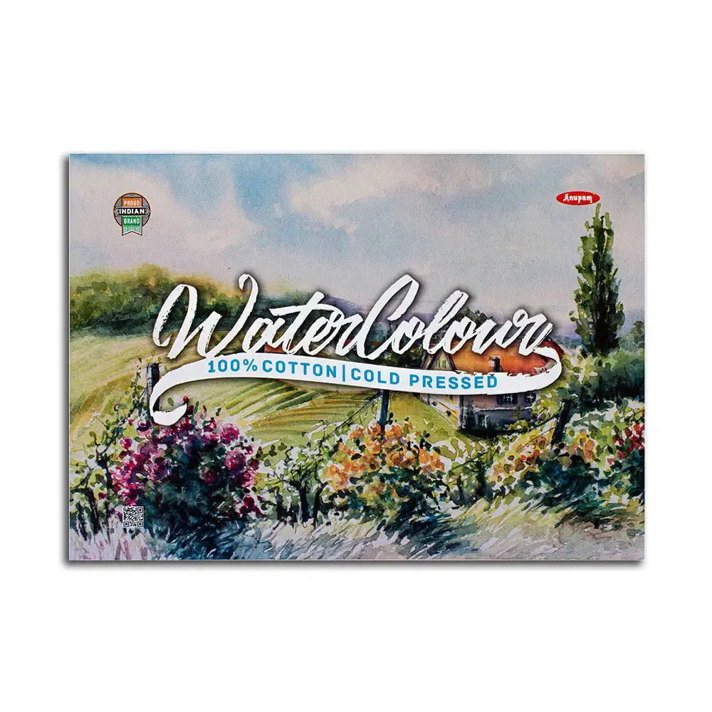 Anupam 100% Cotton Water Colour Paper Pad Cold Pressed 250 GSM Anupam