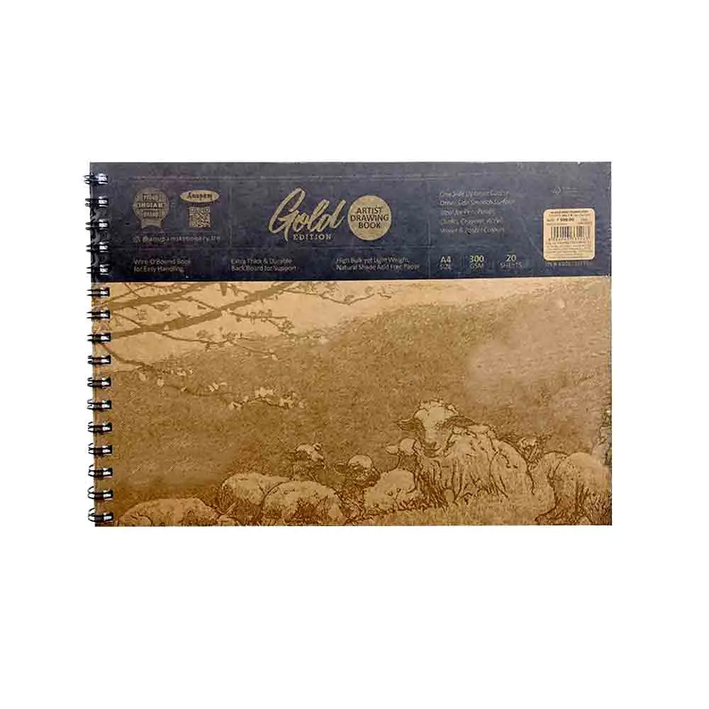 Anupam Artist Drawing Book Gold Edition - 300 GSM Anupam