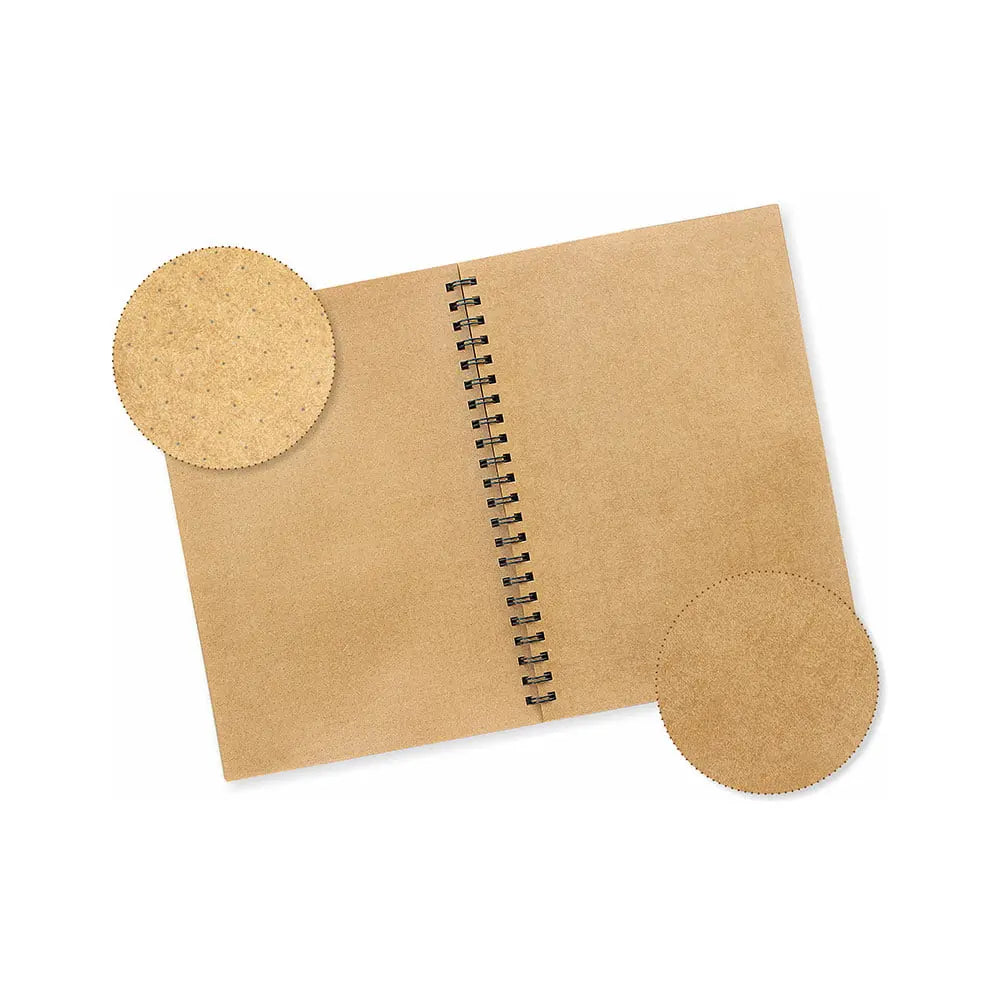 Anupam Khaki Sketchbook - Wireo book - 140 GSM Cartridge Paper Anupam