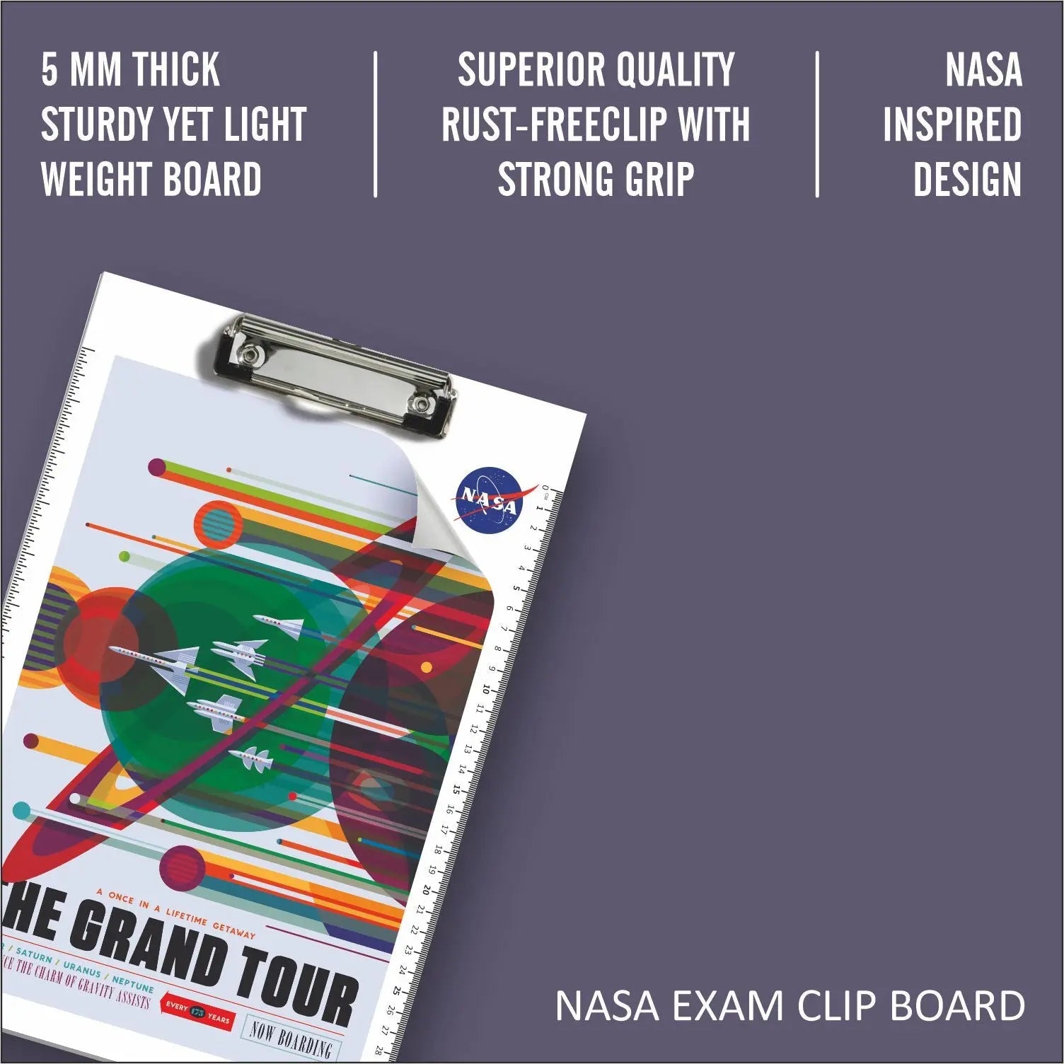Anupam NASA Exam Board Clipboard Writing Examination Pad A4 Letter