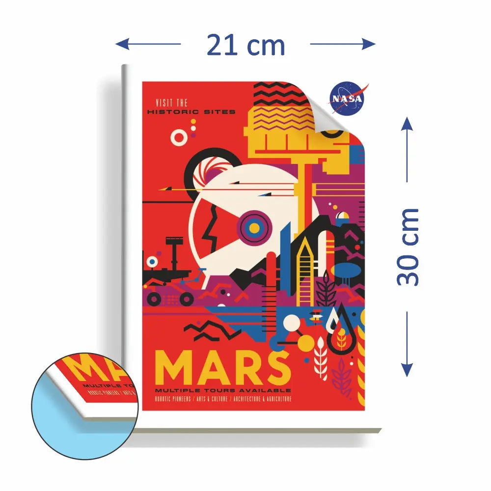 Anupam NASA Single Line Notebooks Soft Brown Cover 60Gsm A4 Size Anupam