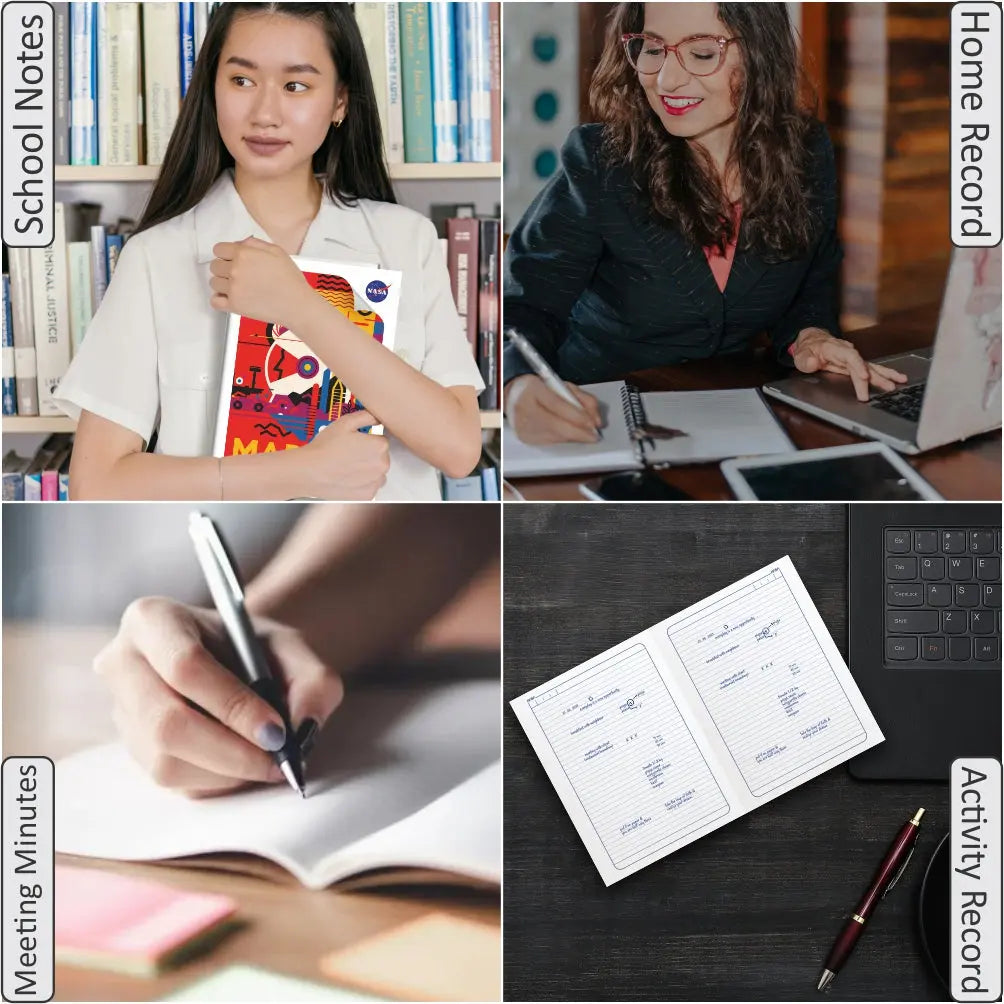 Anupam NASA Single Line Notebooks Soft Brown Cover 60Gsm A4 Size Anupam