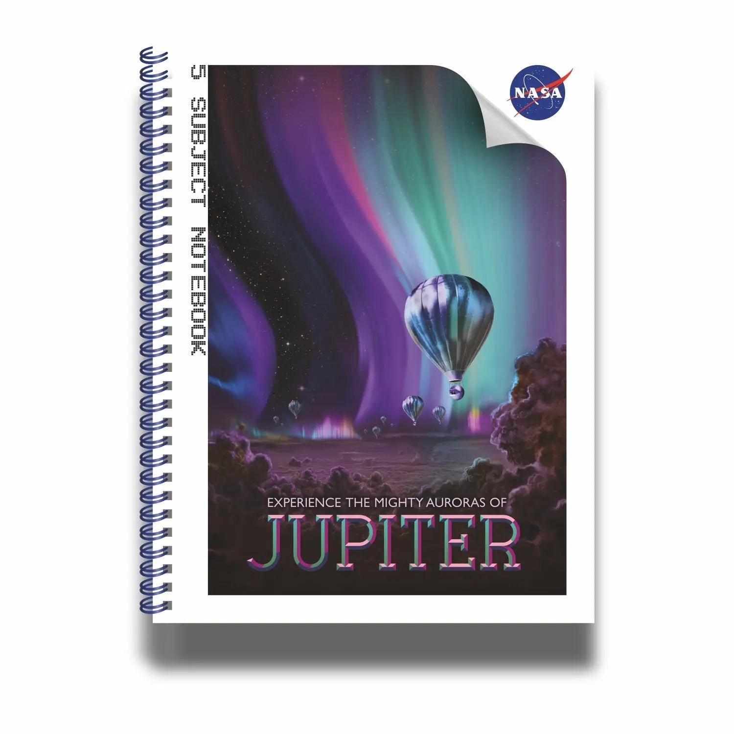 Anupam Nasa 5 Subject Spiral Notebook - 70 GSM Paper - Pages 200 - Ideal for Profesionals & Students Anupam