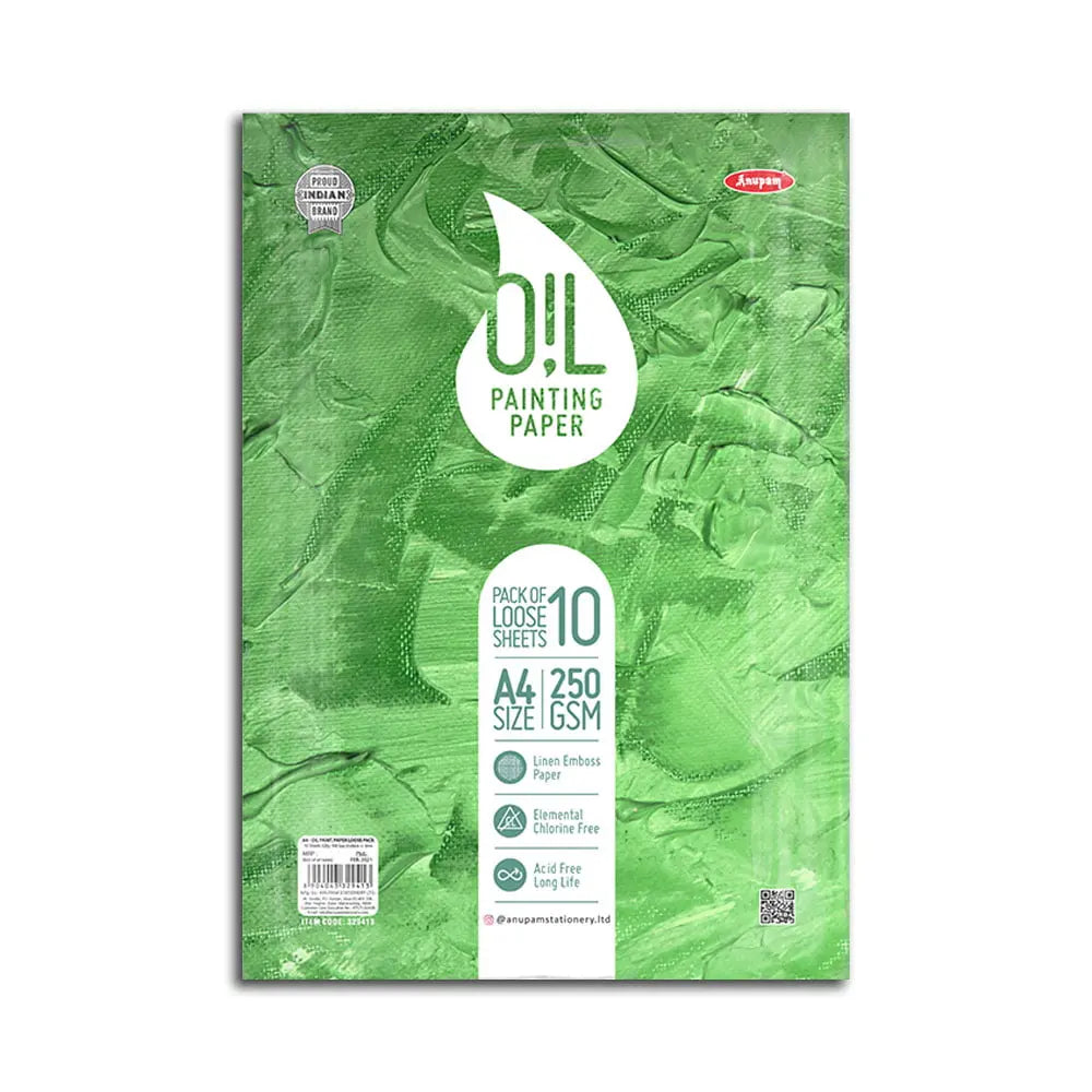 Anupam Oil Painting Paper Loose Sheet 250gsm Anupam