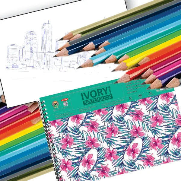 Anupam Wiro Bound Ivory Paper Sketchbook - 200 GSM Anupam