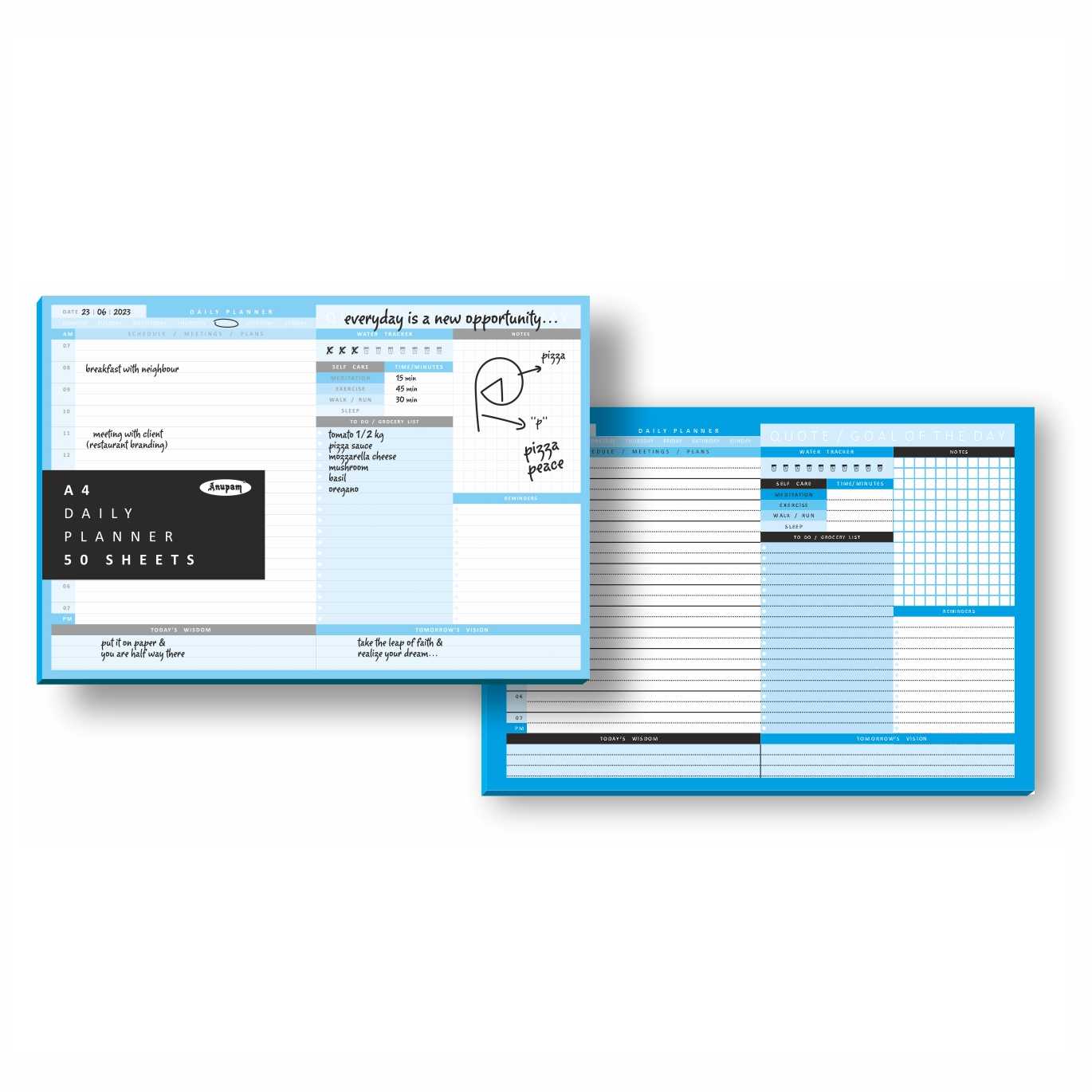 Anupma Daily Planning Pad Desk Planner Notepad Anupam