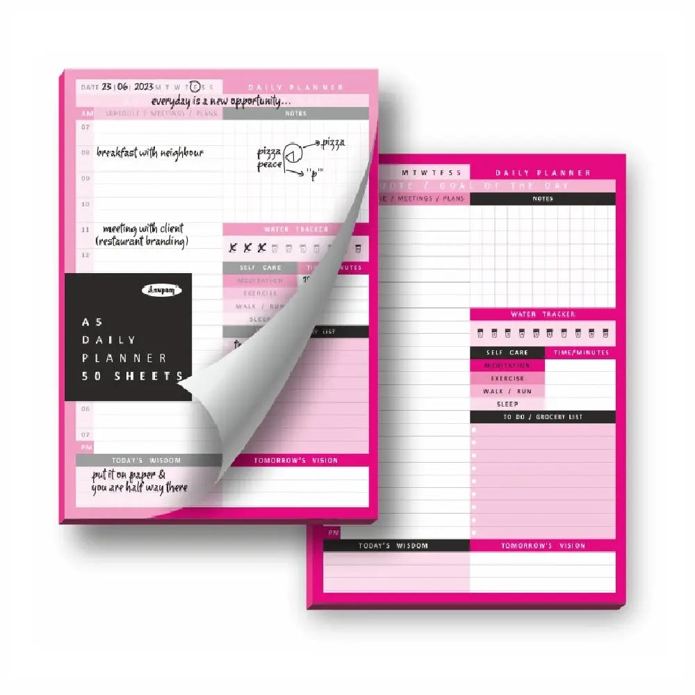 Anupma Daily Planning Pad Desk Planner Notepad Anupam
