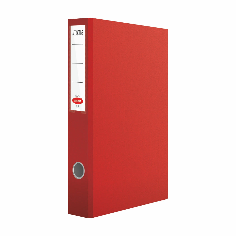 Anupam Attractive Ring File 1" 2D-Ring Robust Textured Cover  ( Pack of 4 )