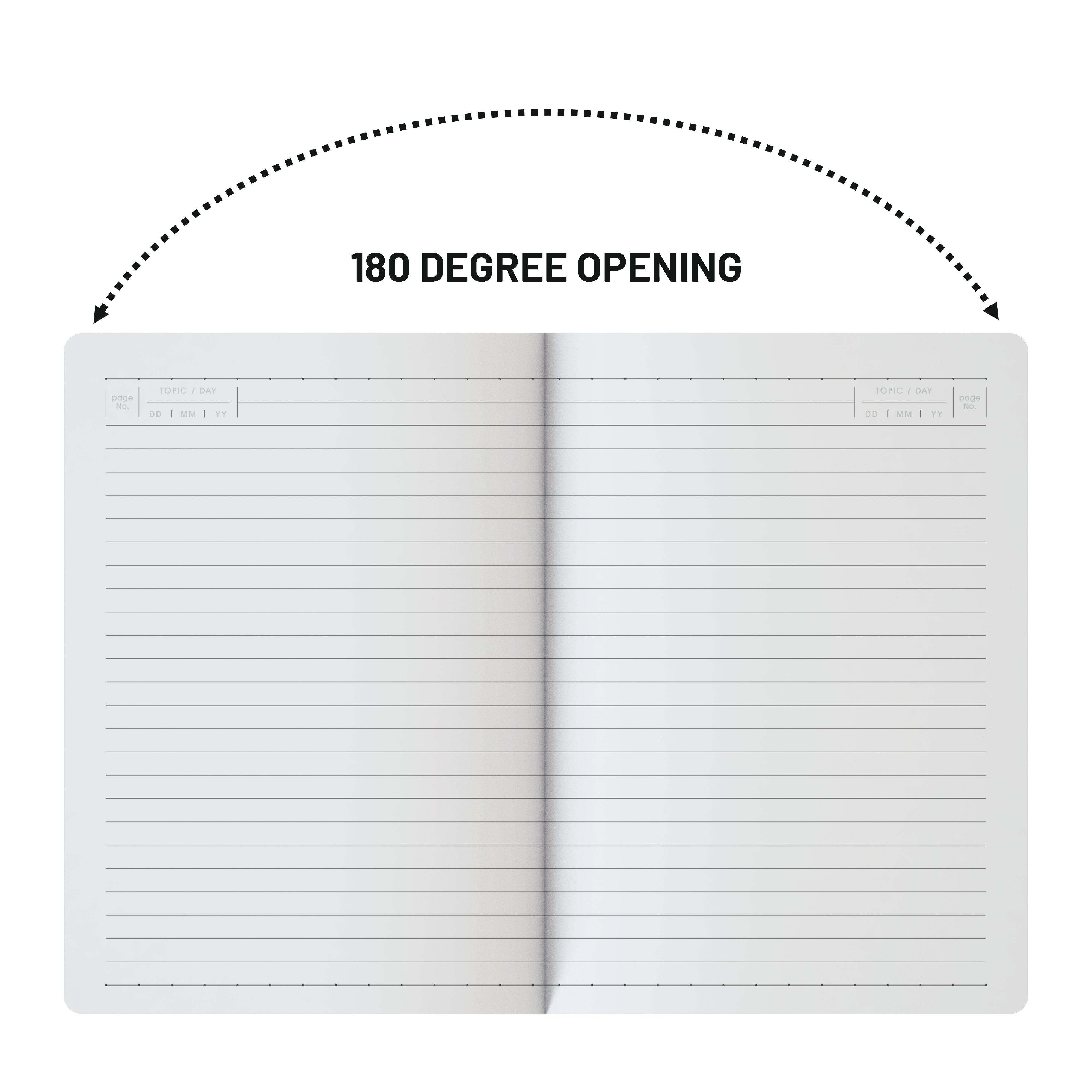 Anupam Flxy Journal - 192 Pages, Flexible 1.2mm Thick Matte Leather Textured PU Cover with Matching Elastic Closure