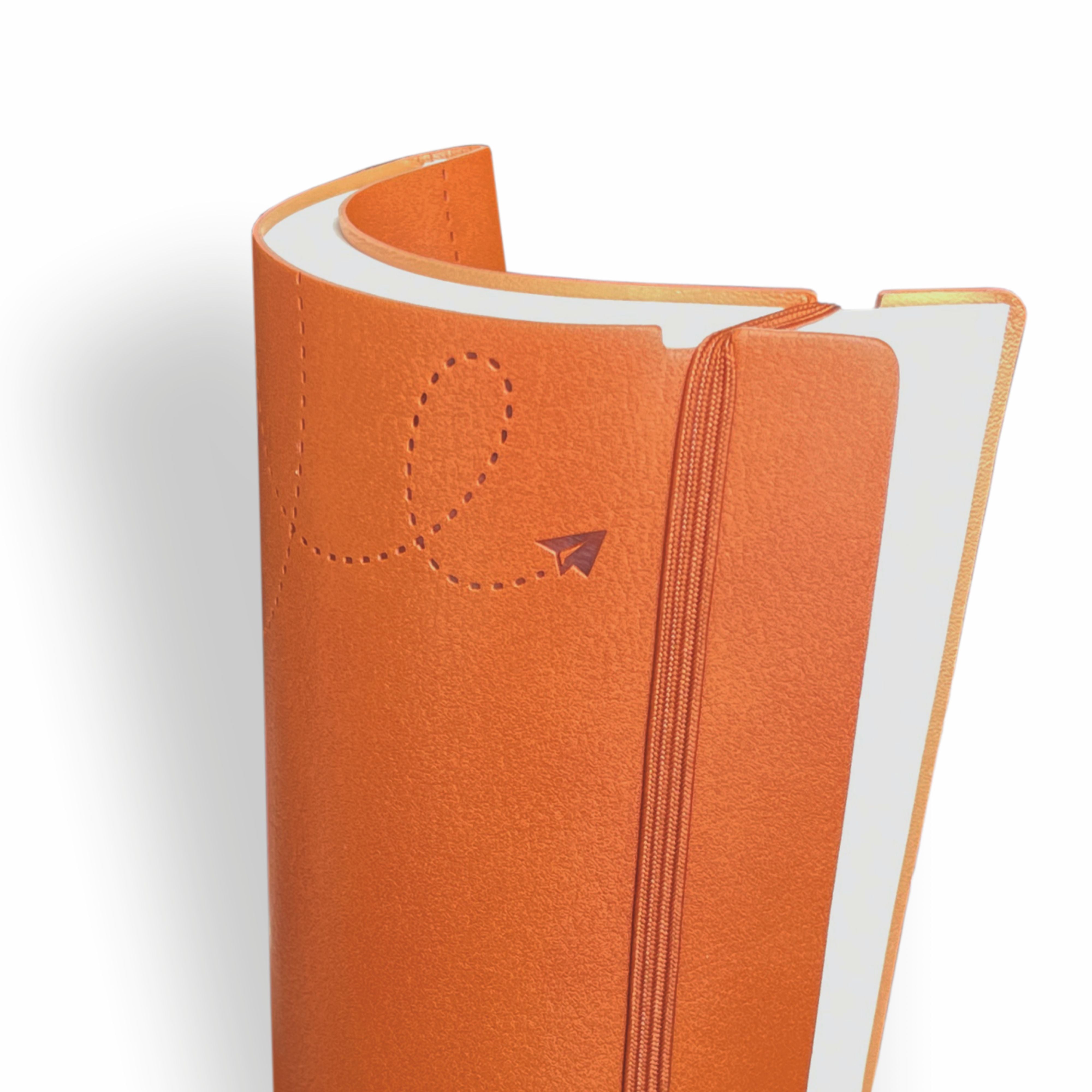 Anupam Flxy Journal - 192 Pages, Flexible 1.2mm Thick Matte Leather Textured PU Cover with Matching Elastic Closure