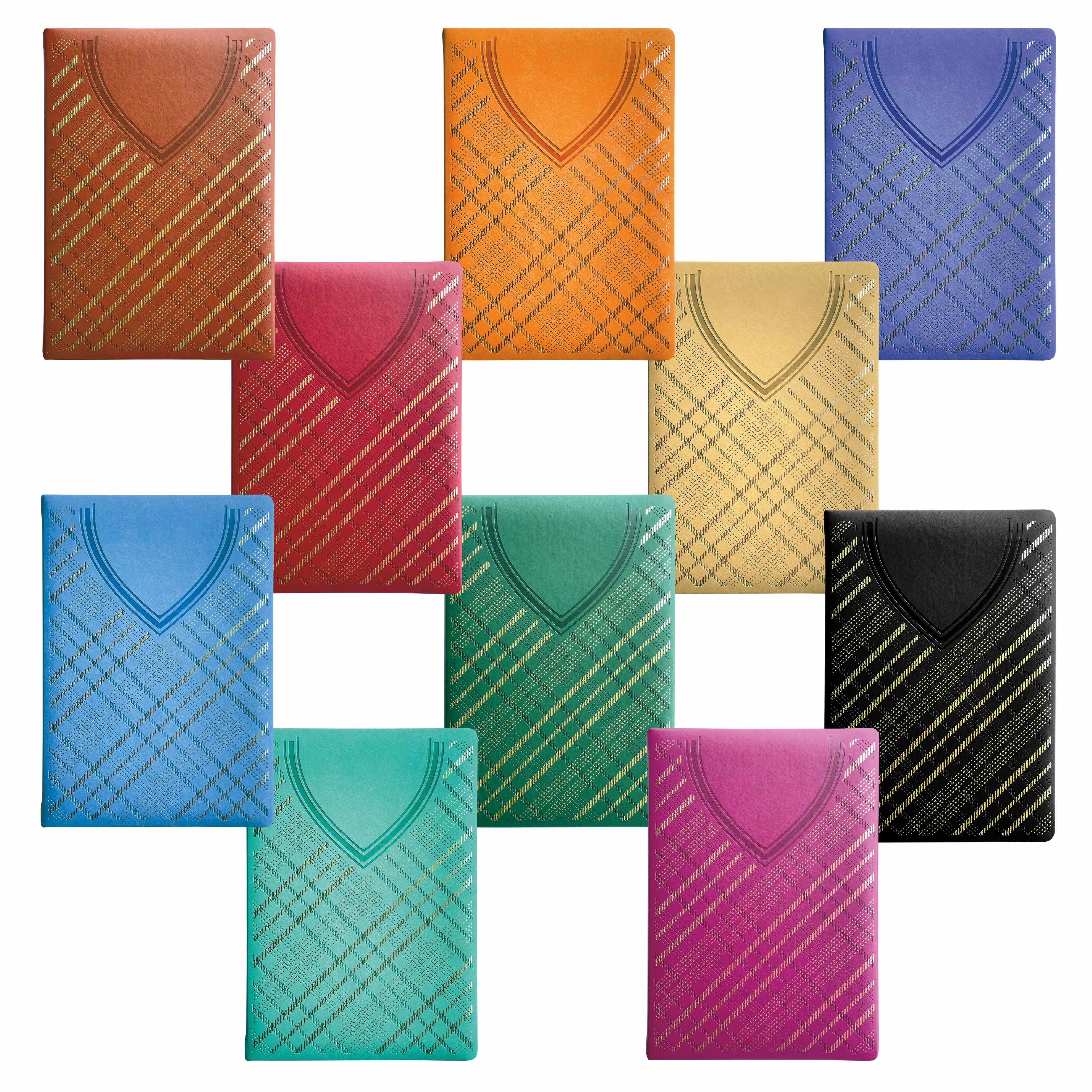 Anupam Dap Journal - A5 Size, 192 Pages - Crafted from Fine Leather Textured PU with Trendy Shirt-Styled Design