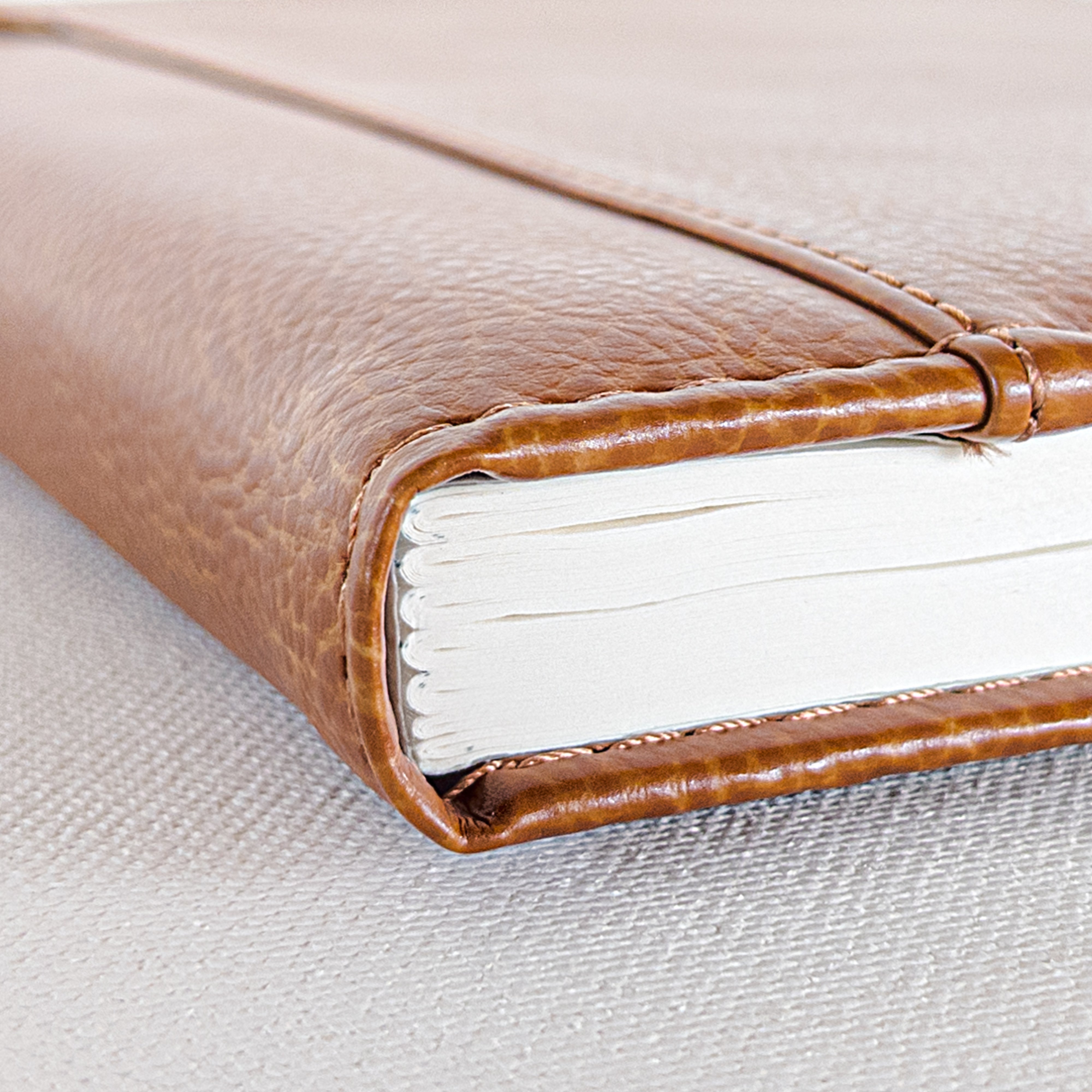 Anupam Exec Journal - Vintage Elegance with Stitched Edges, Elastic Pen Loop, and Leather Textured PU Covers – 192 Pages