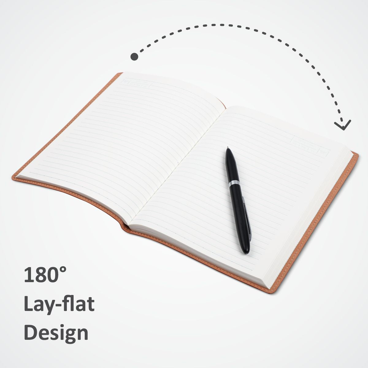 Anupam Crave Journal A5 Ruled Notebook 192 Pages 80Gsm Flexible PU Cover Vintage Diary, Travel Journal Notebook