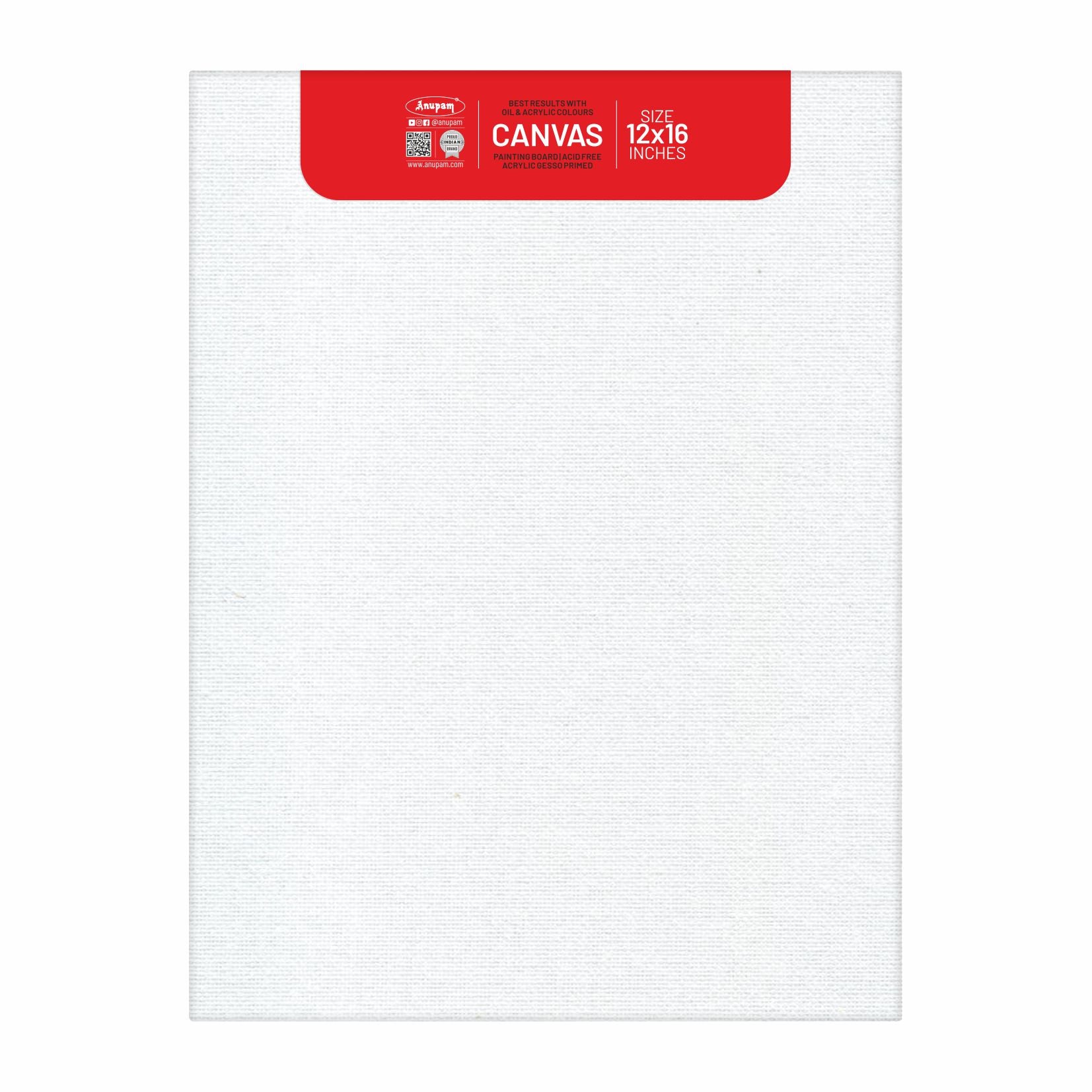 Anupam Primed Canvas Board for Painting, Canvas Boards Painting Canvas Panels for Oil, Acrylic Paint Gouache and Tempera for Beginners & Artists