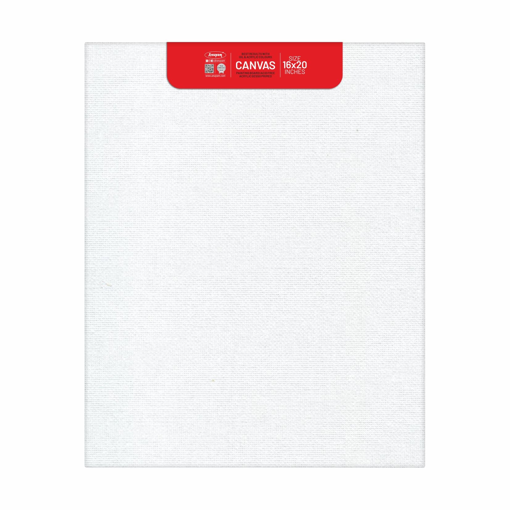 Anupam Primed Canvas Board for Painting, Canvas Boards Painting Canvas Panels for Oil, Acrylic Paint Gouache and Tempera for Beginners & Artists