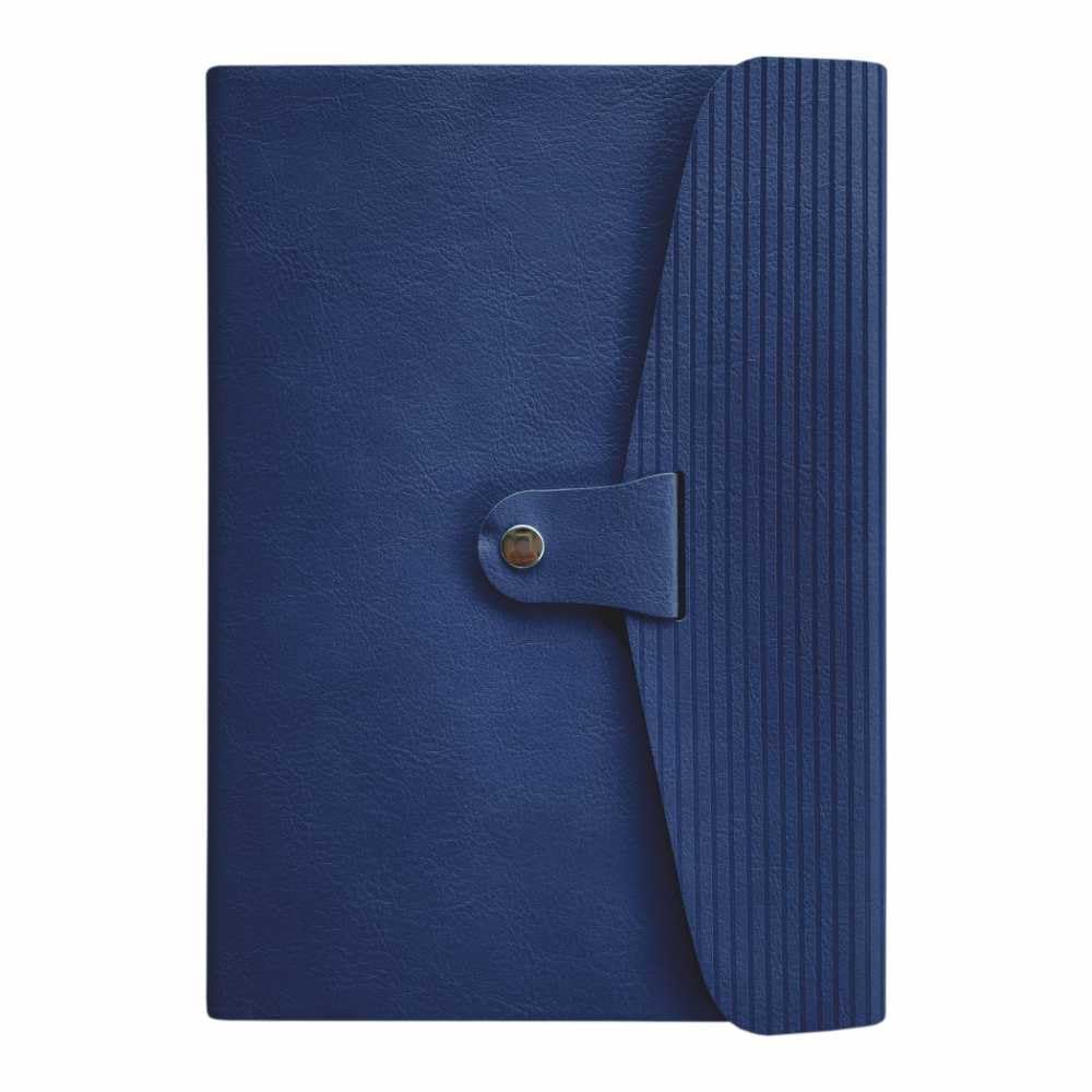 Anupam Captive A5 Ruled Journal Notebook 192 Page,80Gsm Journals Leather Textured PU Cover Designer Engraving with Press Button Closure