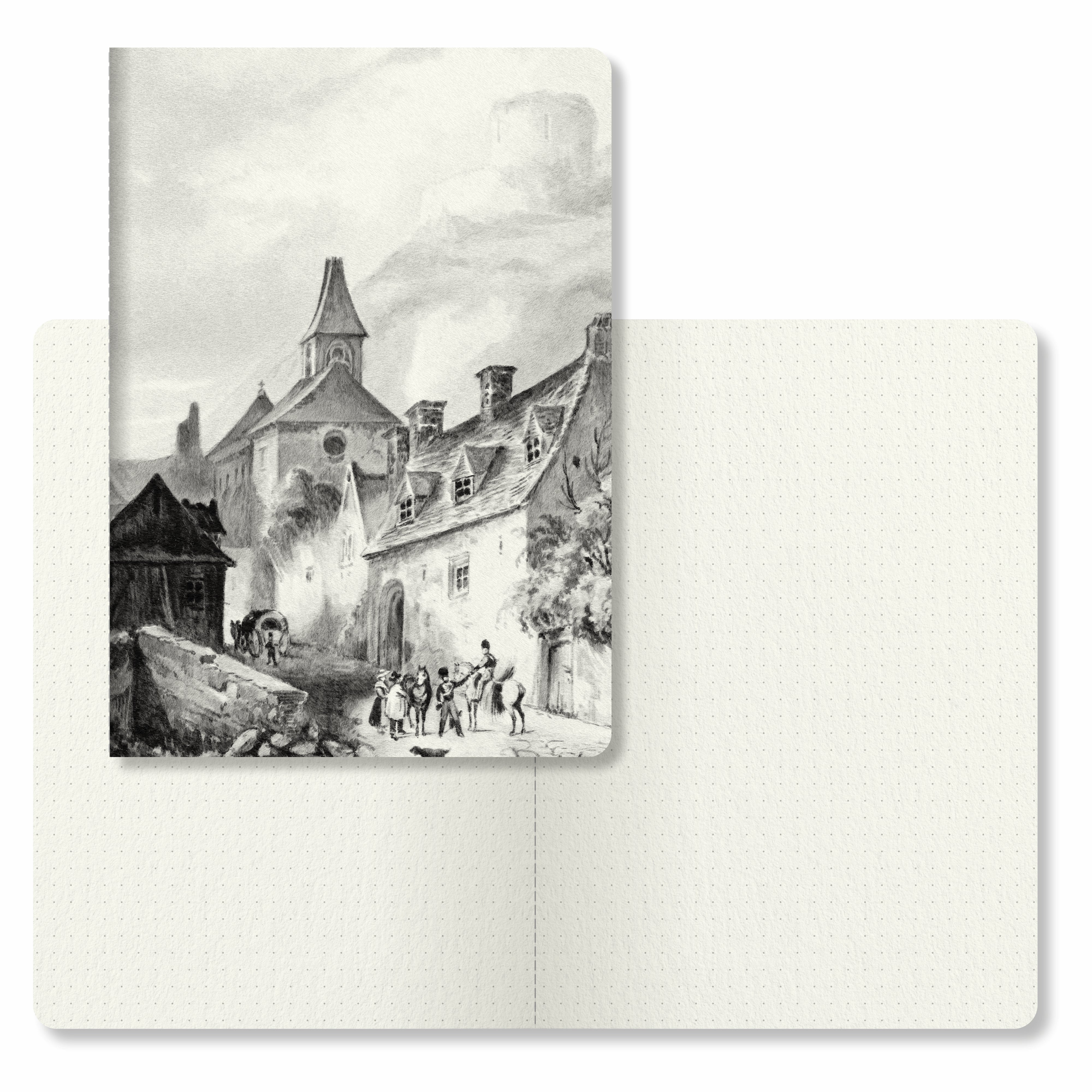 Anupam Cartridge Booklet-Natural Shade Dot Grid Paper Sketchbook-Soft Cover Book-140 GSM-40 Pages (pack of 2)