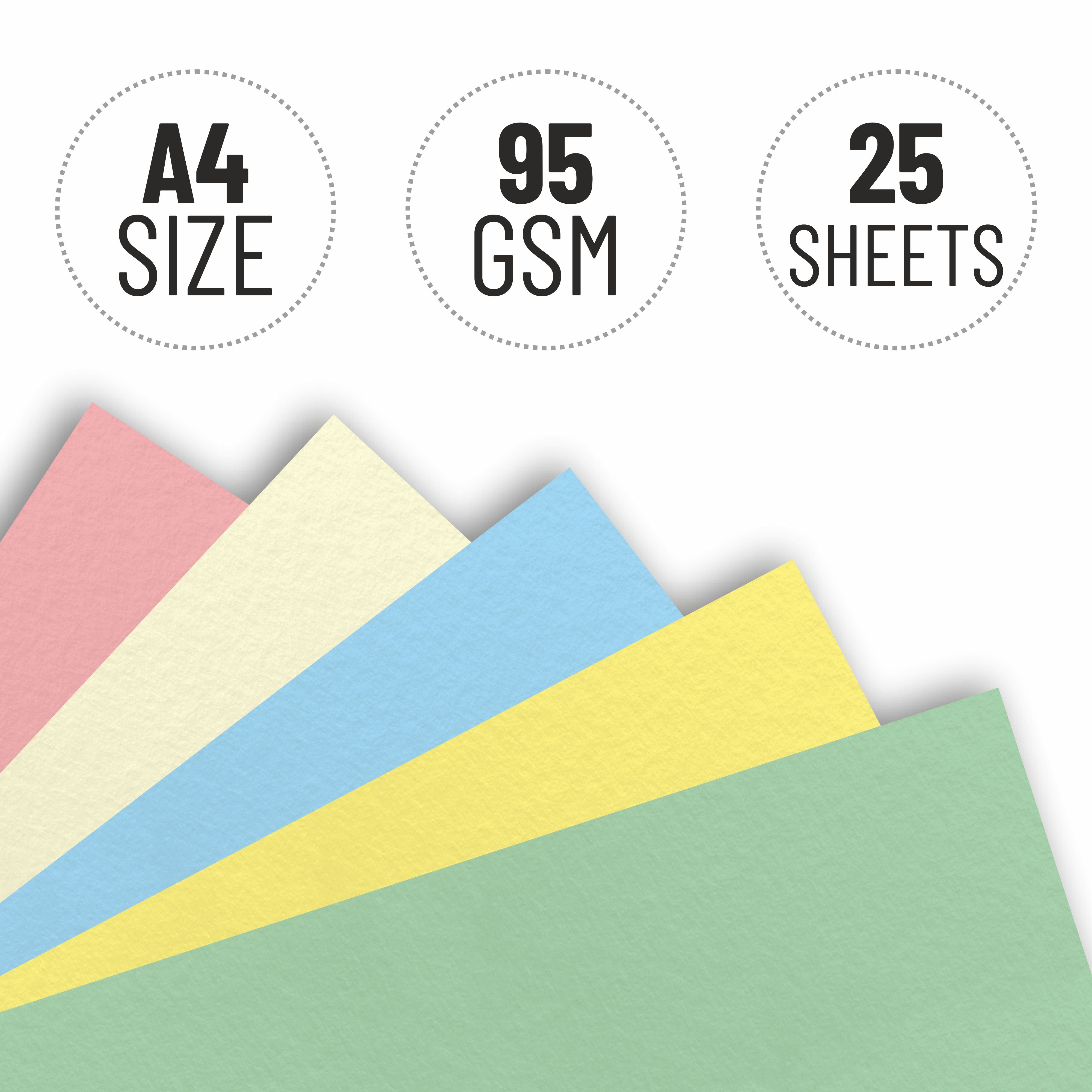 Anupam Pastel Colour Paper Shades 5 Colour Paper Pack