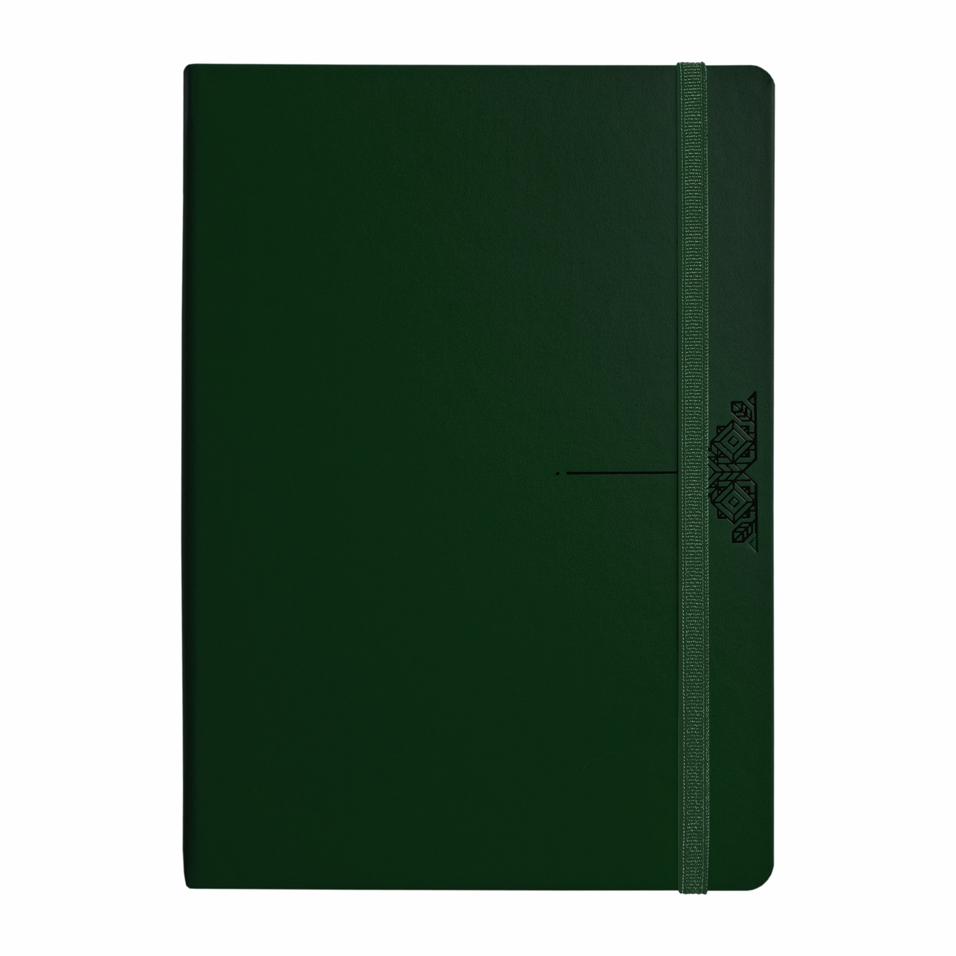Anupam Daily Notes A5 Journal Notebook – 256 Pages, 80gsm, Fine Matte PVC Hard Cover with Foil, Elastic Closure, and Special Undated Calendar Pages