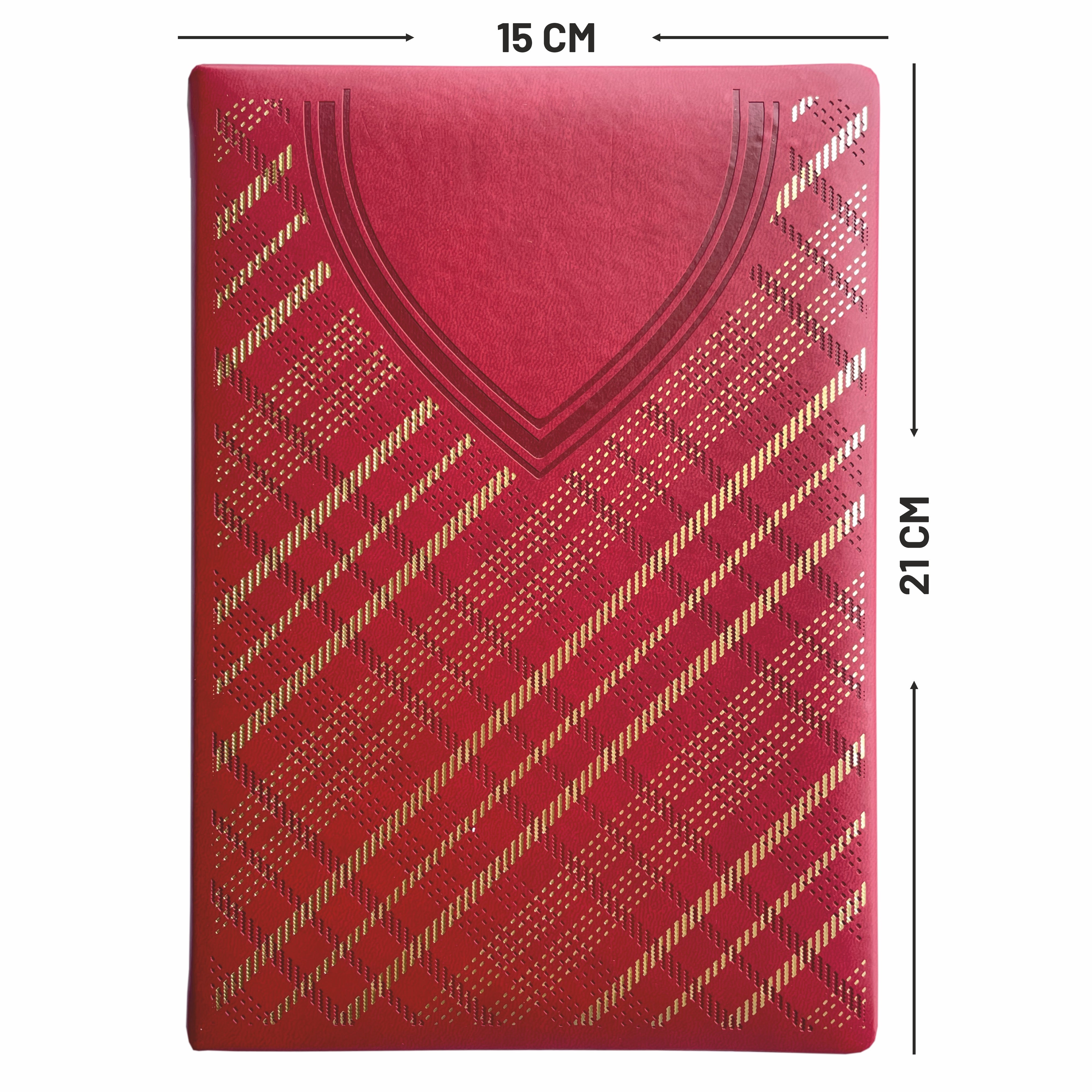 Anupam Dap Journal - A5 Size, 192 Pages - Crafted from Fine Leather Textured PU with Trendy Shirt-Styled Design