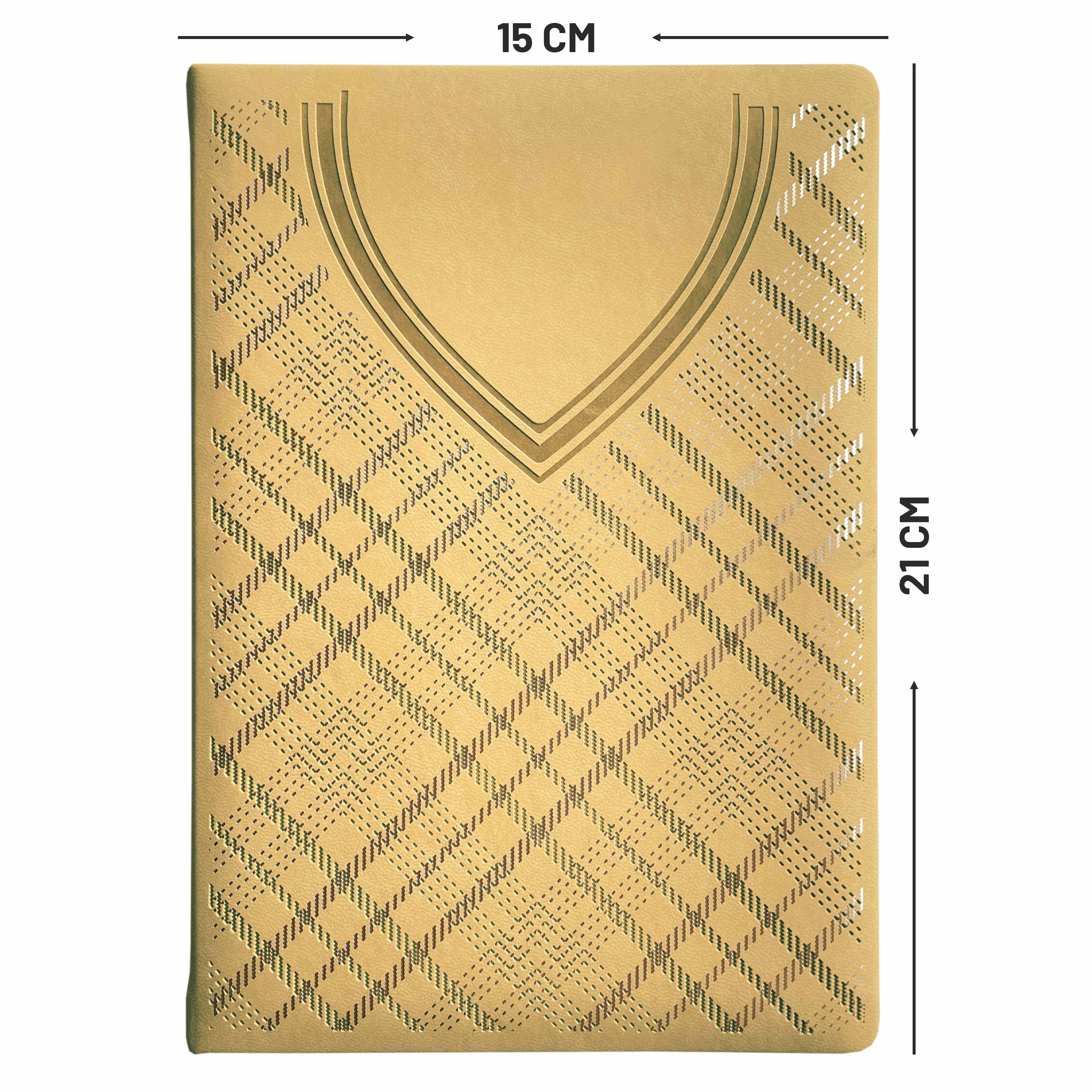 Anupam Dap Journal - A5 Size, 192 Pages - Crafted from Fine Leather Textured PU with Trendy Shirt-Styled Design