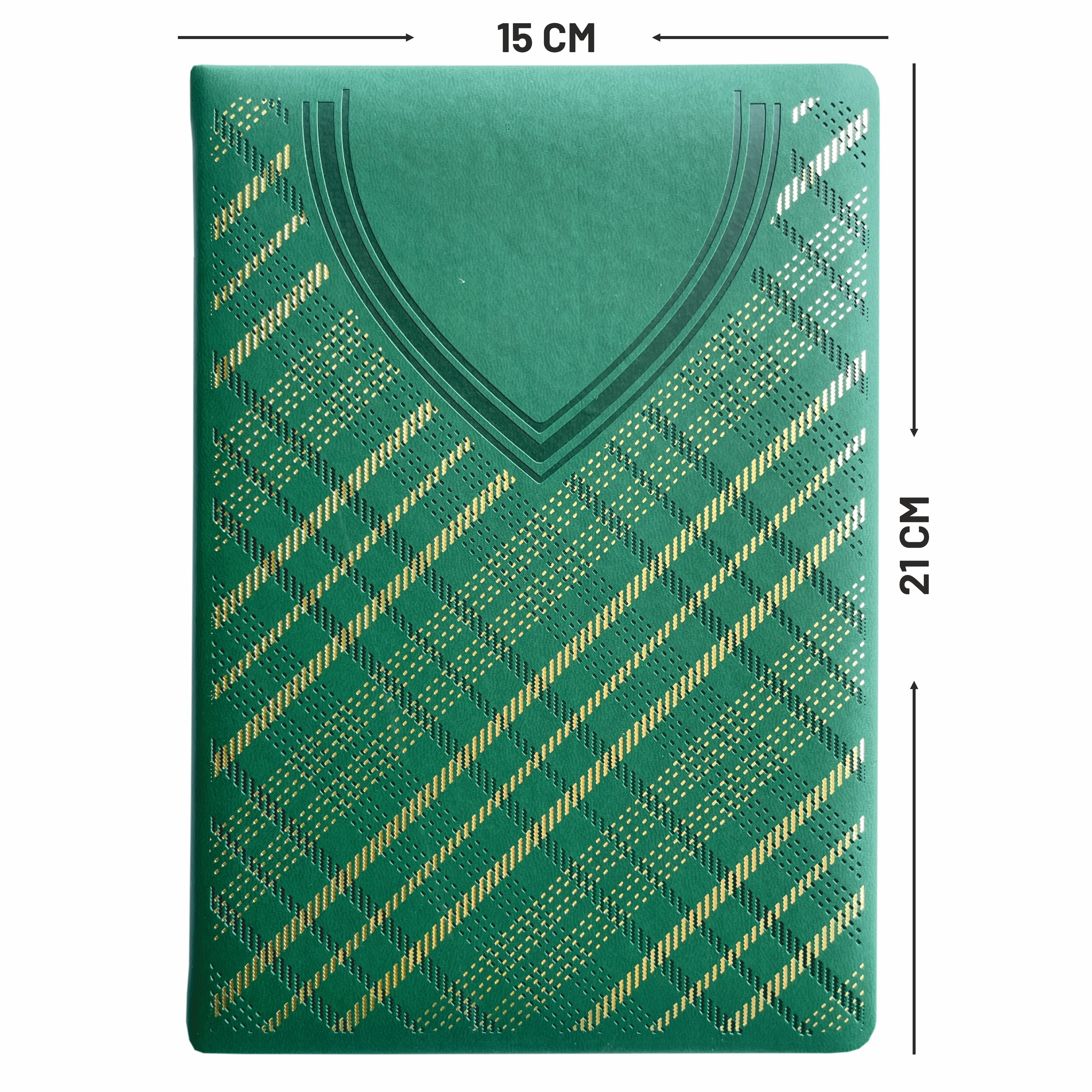 Anupam Dap Journal - A5 Size, 192 Pages - Crafted from Fine Leather Textured PU with Trendy Shirt-Styled Design